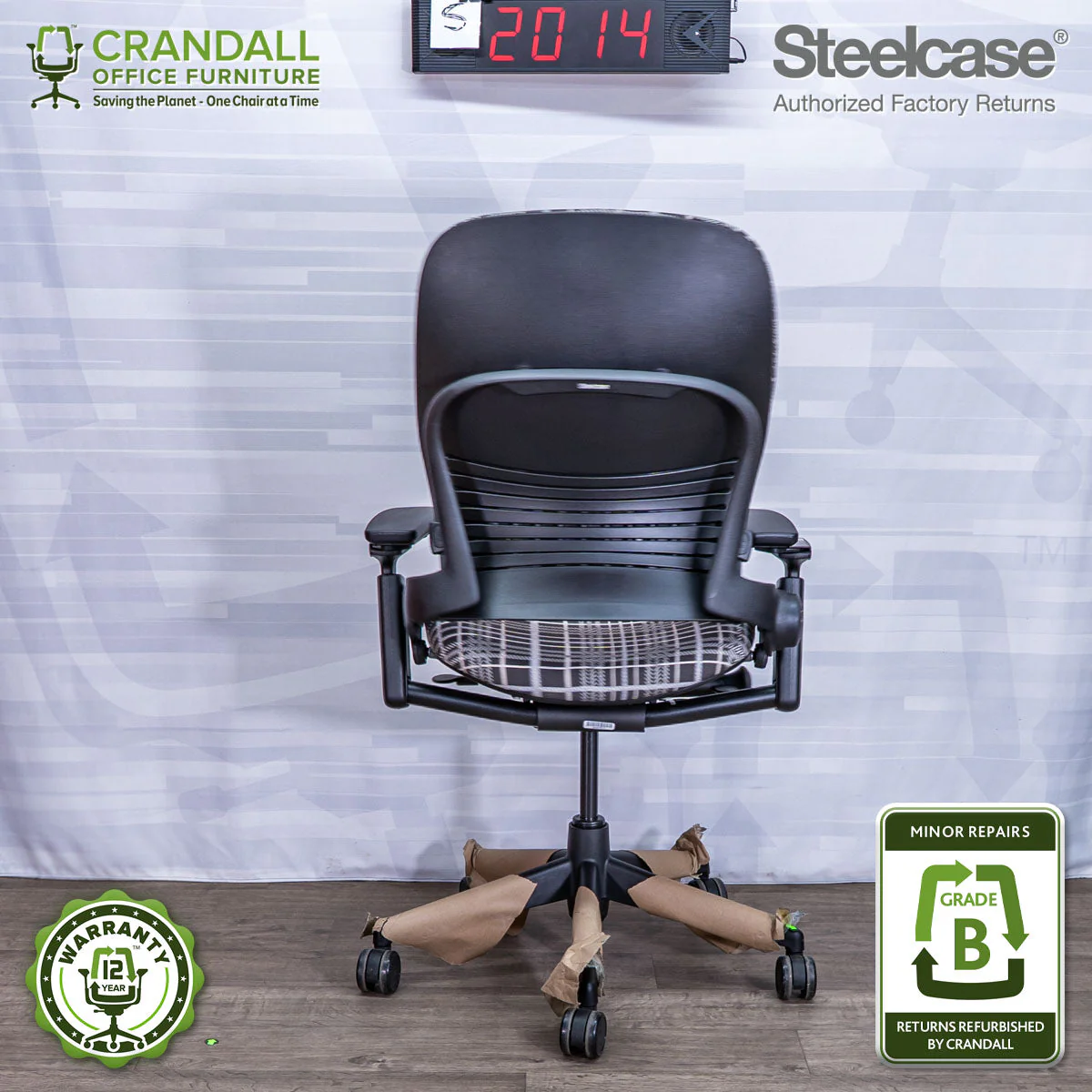 S-2014 - Steelcase V2 Leap - Grade B - Image 2