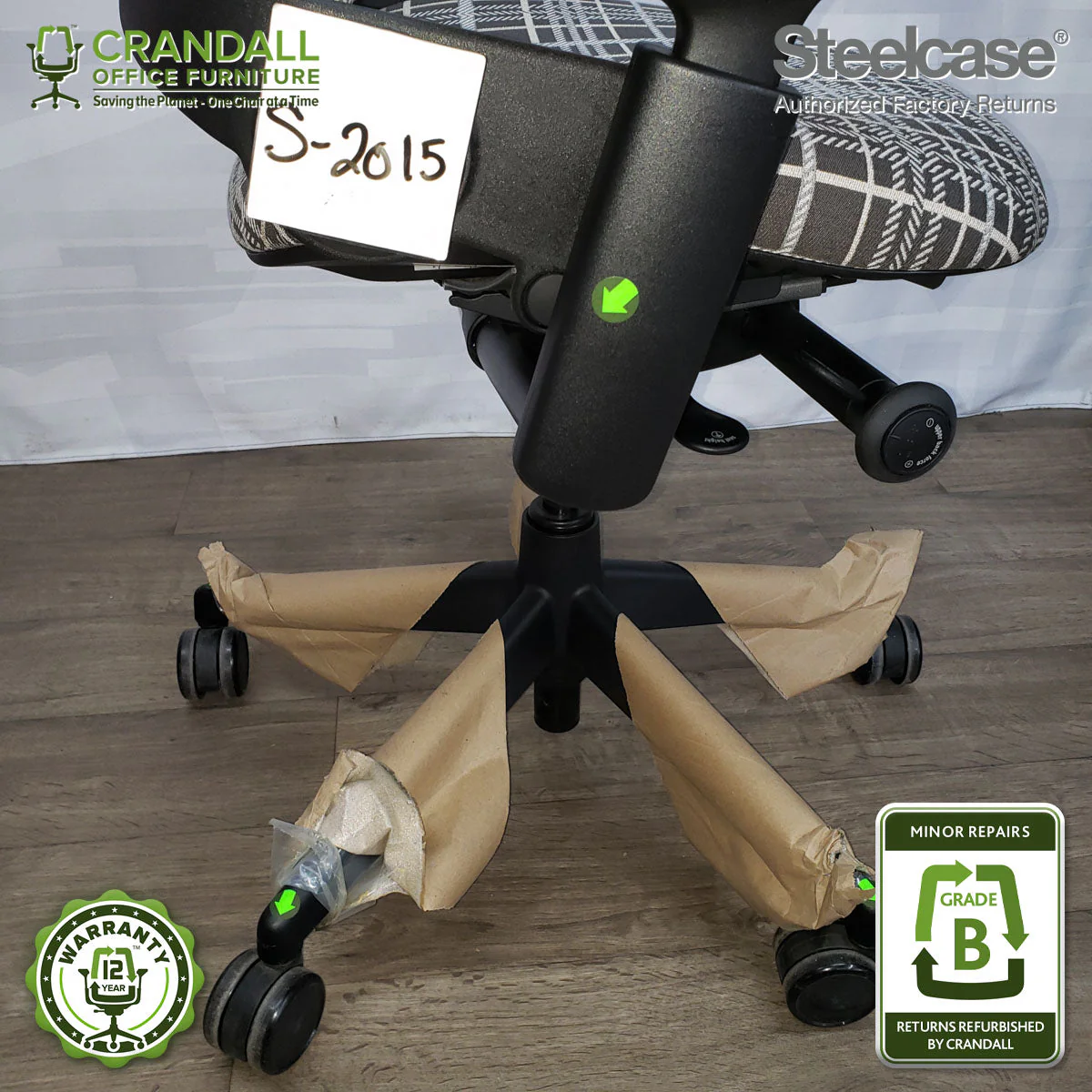 S-2015 - Steelcase V2 Leap - Grade B - Image 3
