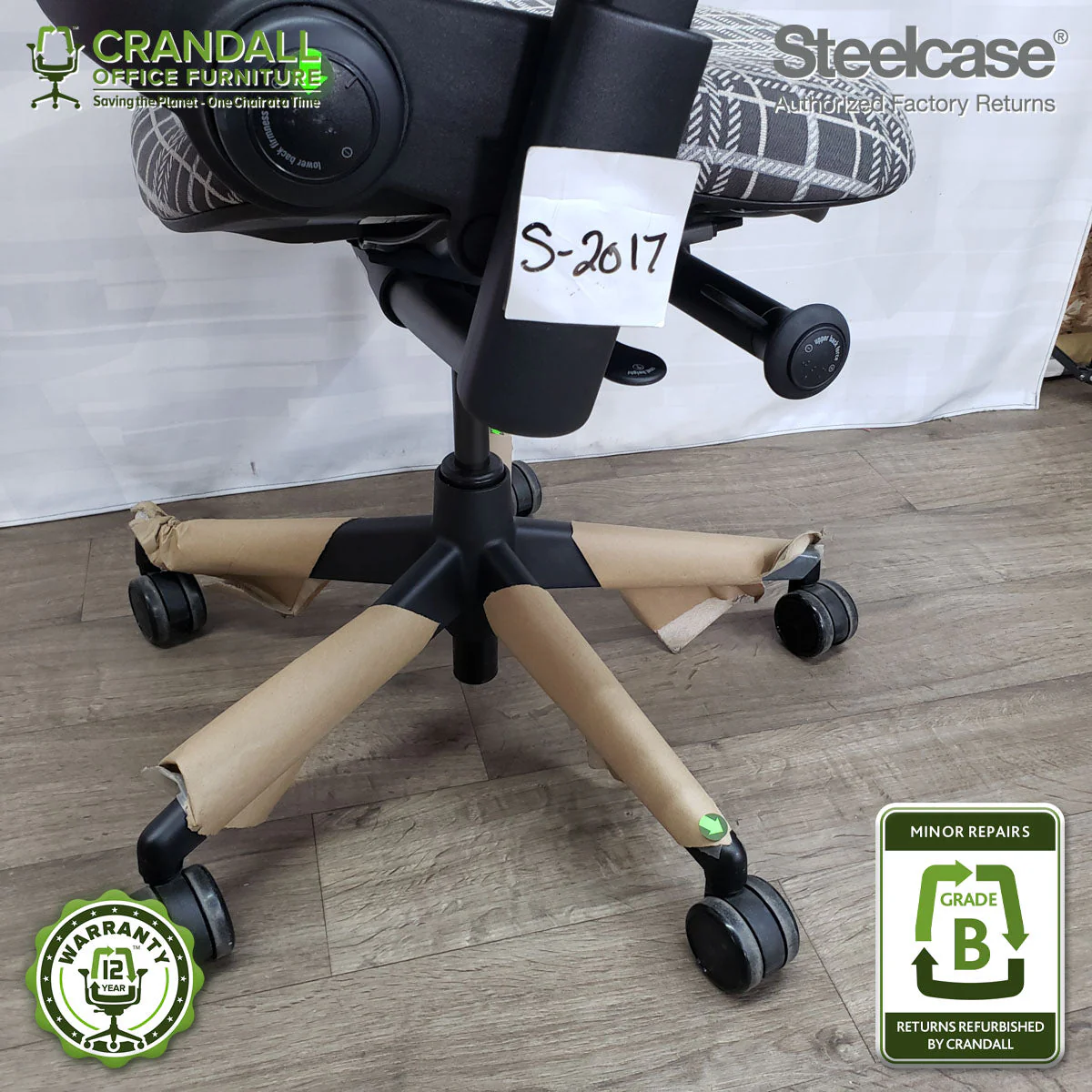 S-2017 - Steelcase V2 Leap - Grade B - Image 3