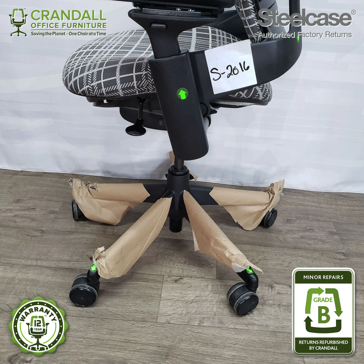 S-2017 - Steelcase V2 Leap - Grade B - Image 4