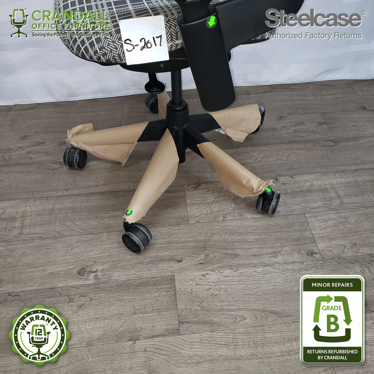 S-2018 - Steelcase V2 Leap - Grade B - Image 4