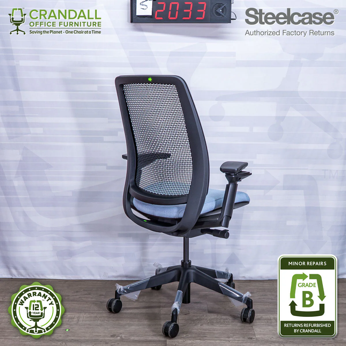 S-2033 - Steelcase Series 2 - Grade B - Image 2