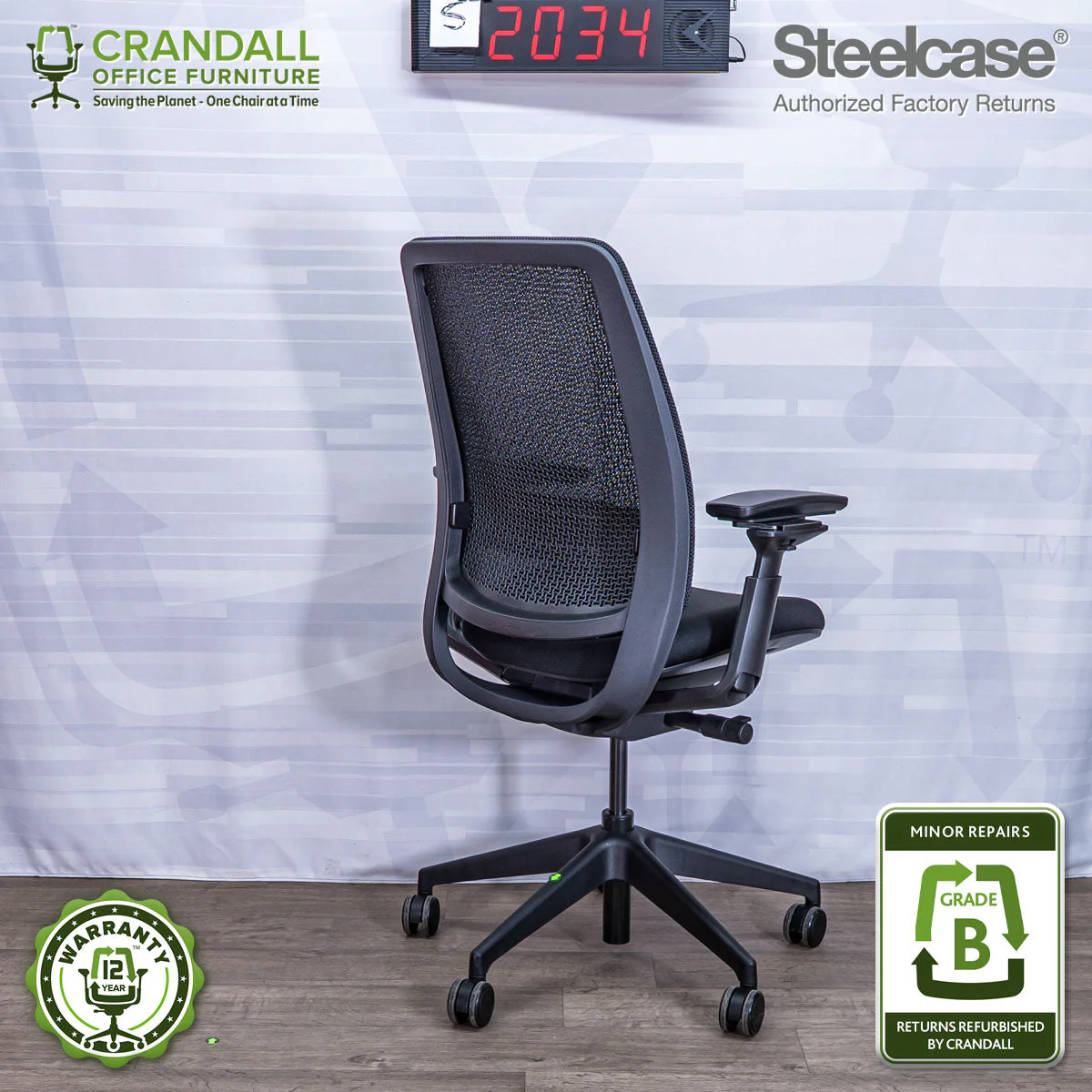 S-2034 - Steelcase Series 2 - Grade B - Image 2