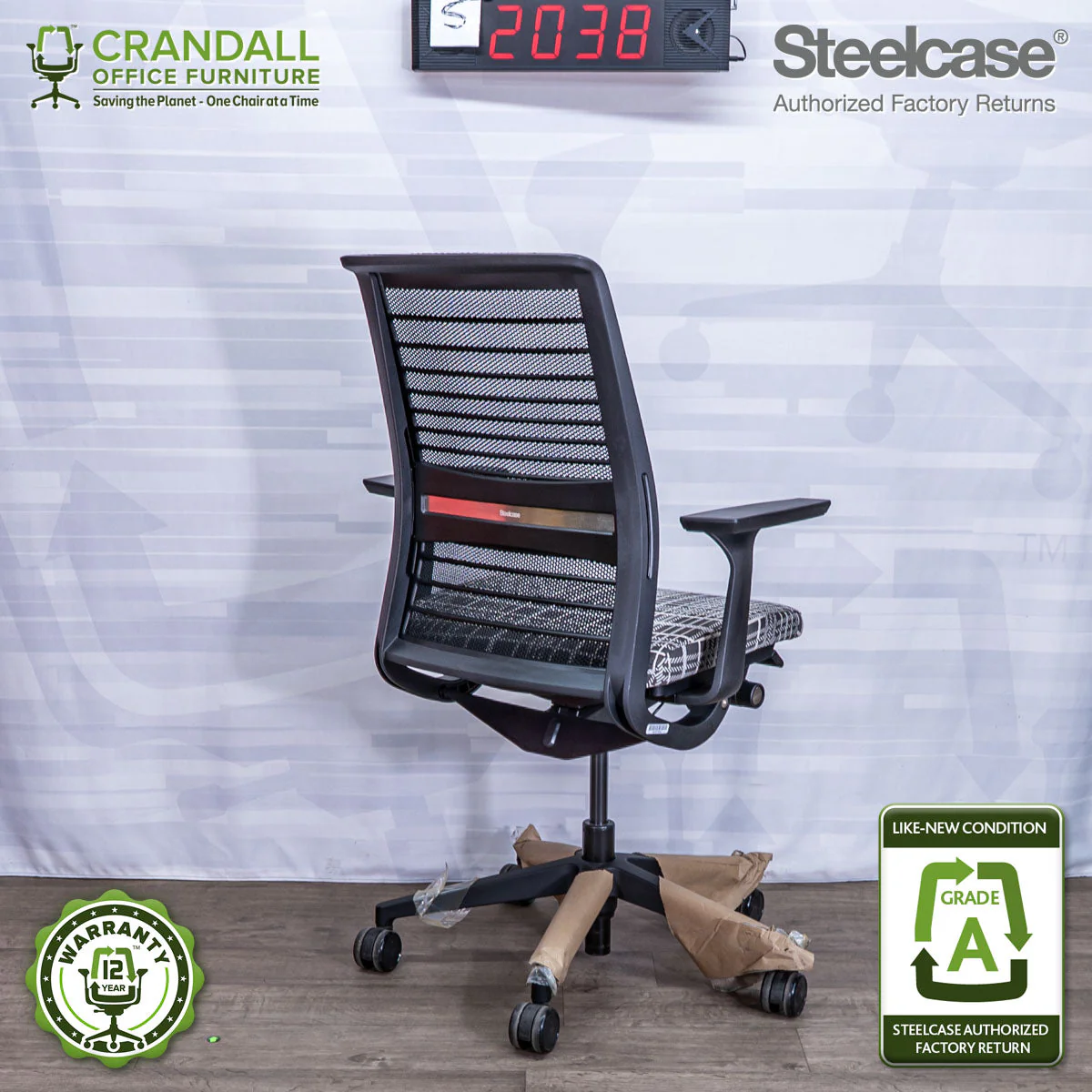 S-2038 - Steelcase V2 Think - Grade A - Image 2