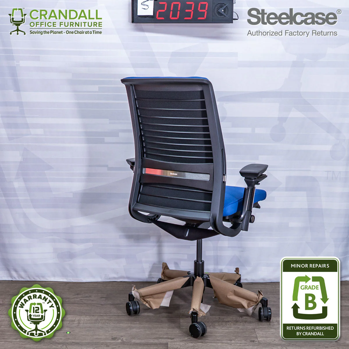 S-2039 - Steelcase V2 Think - Grade B - Image 2