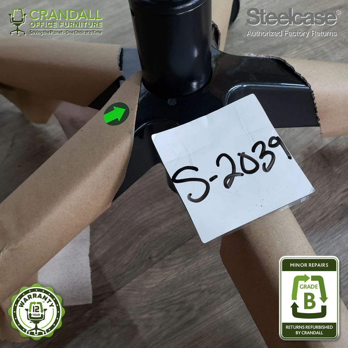 S-2039 - Steelcase V2 Think - Grade B - Image 3