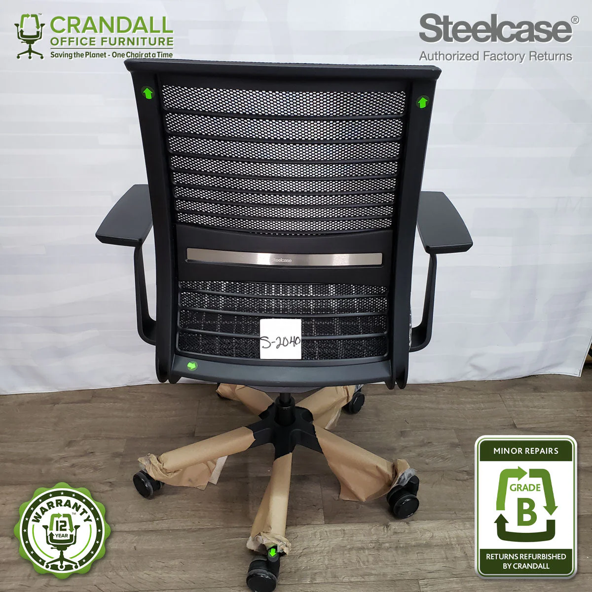S-2040 - Steelcase V2 Think - Grade B - Image 3