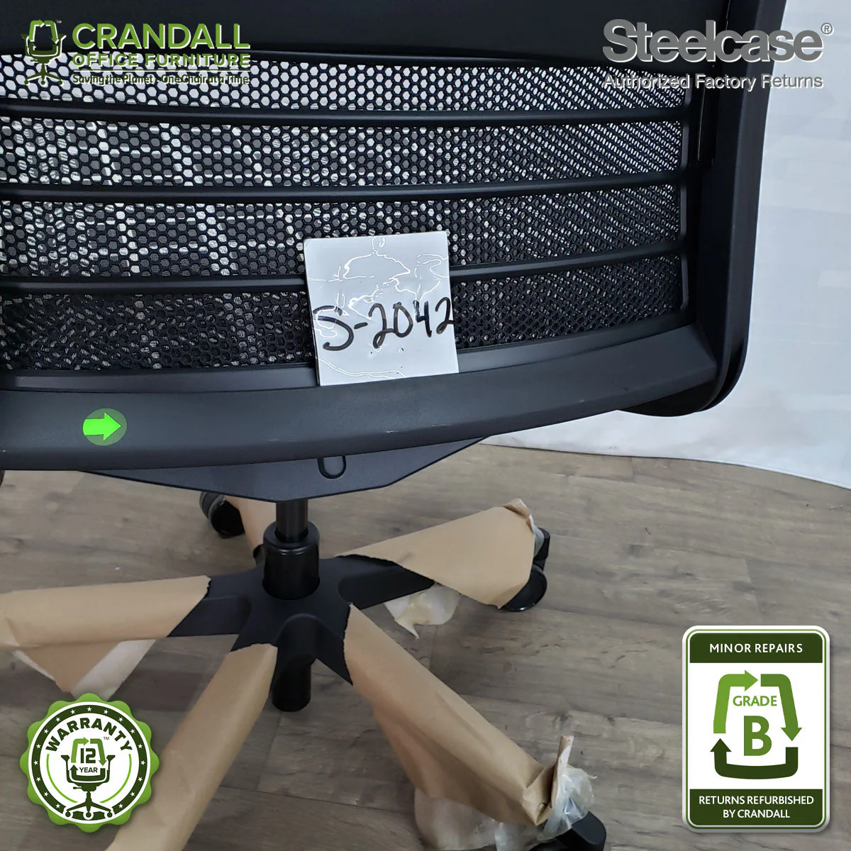 S-2042 - Steelcase V2 Think - Grade B - Image 4