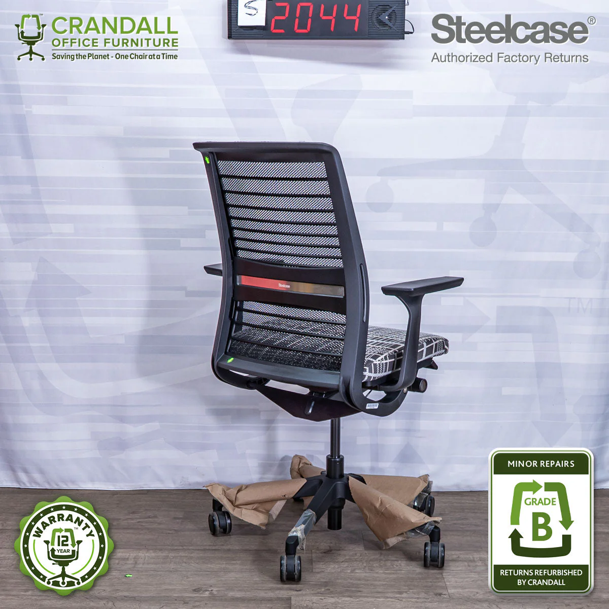 S-2044 - Steelcase V2 Think - Grade B - Image 2