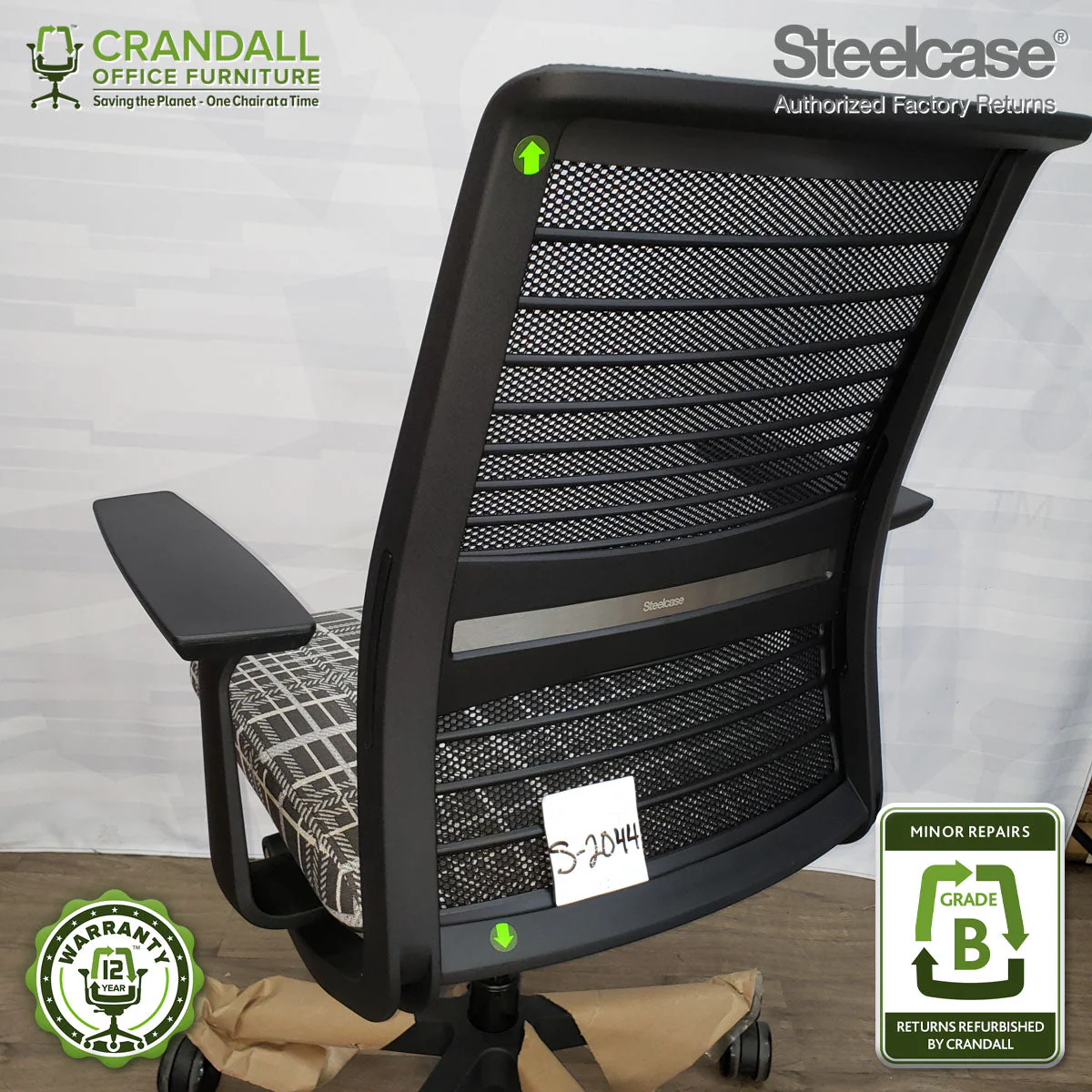 S-2044 - Steelcase V2 Think - Grade B - Image 3