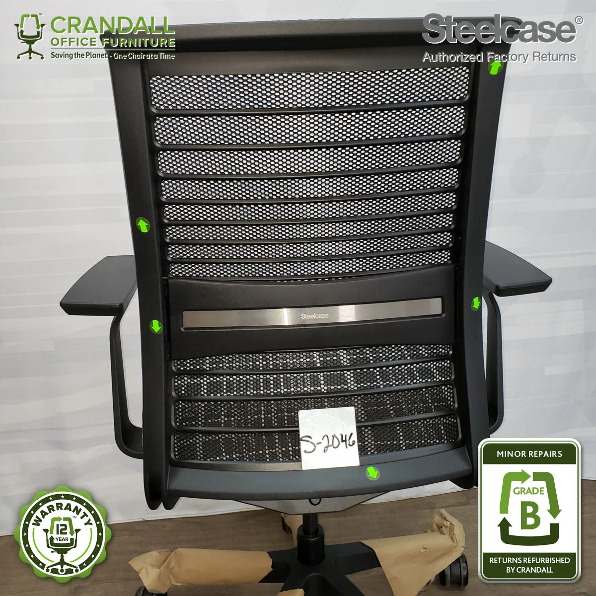 S-2046 - Steelcase V2 Think - Grade B - Image 3