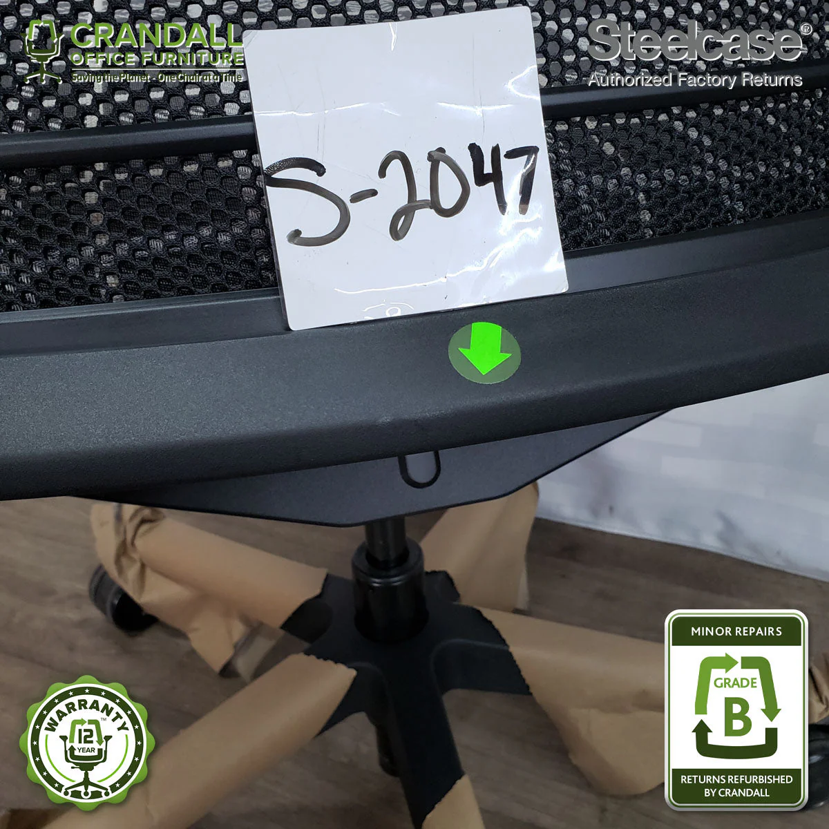 S-2047 - Steelcase V2 Think - Grade B - Image 3