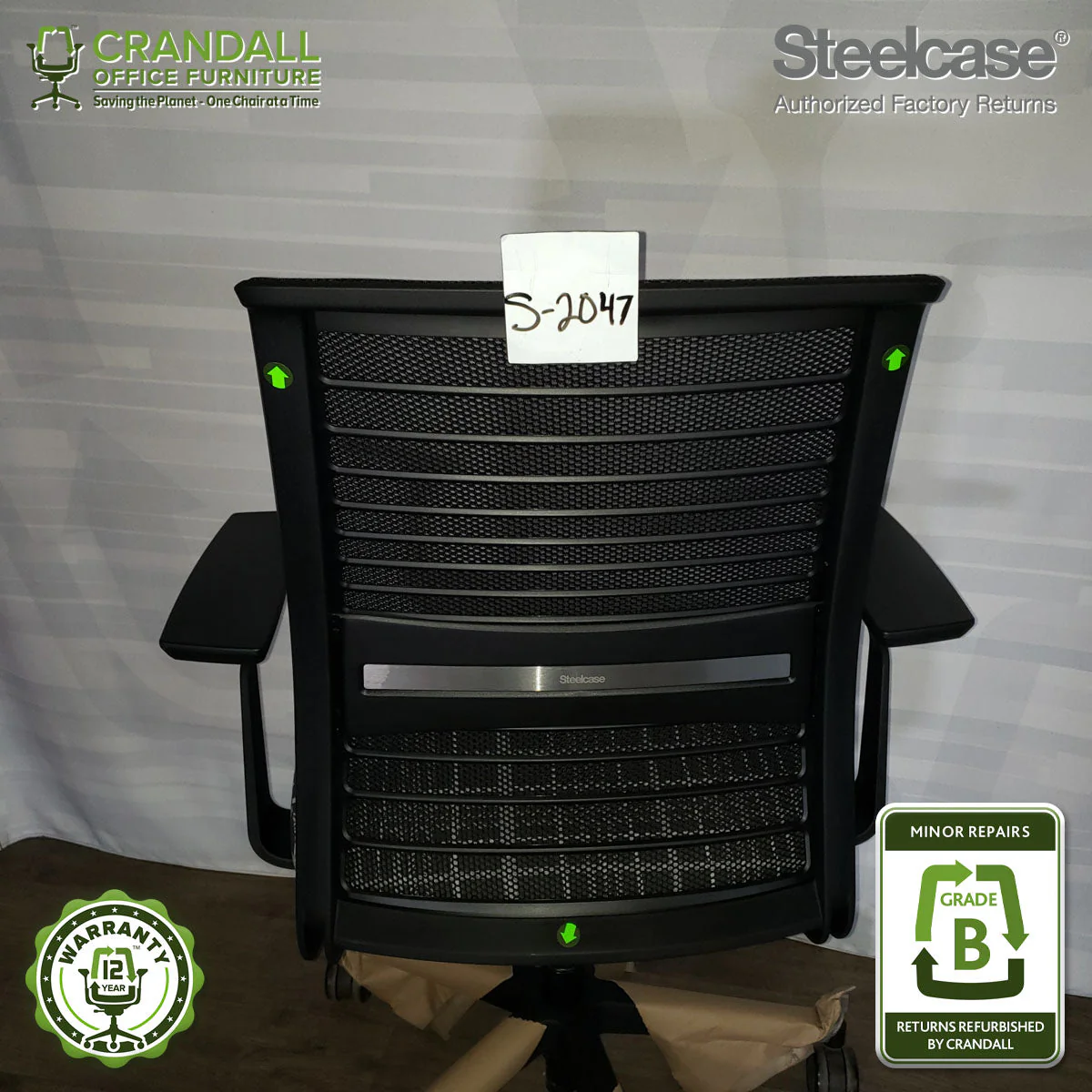 S-2047 - Steelcase V2 Think - Grade B - Image 4