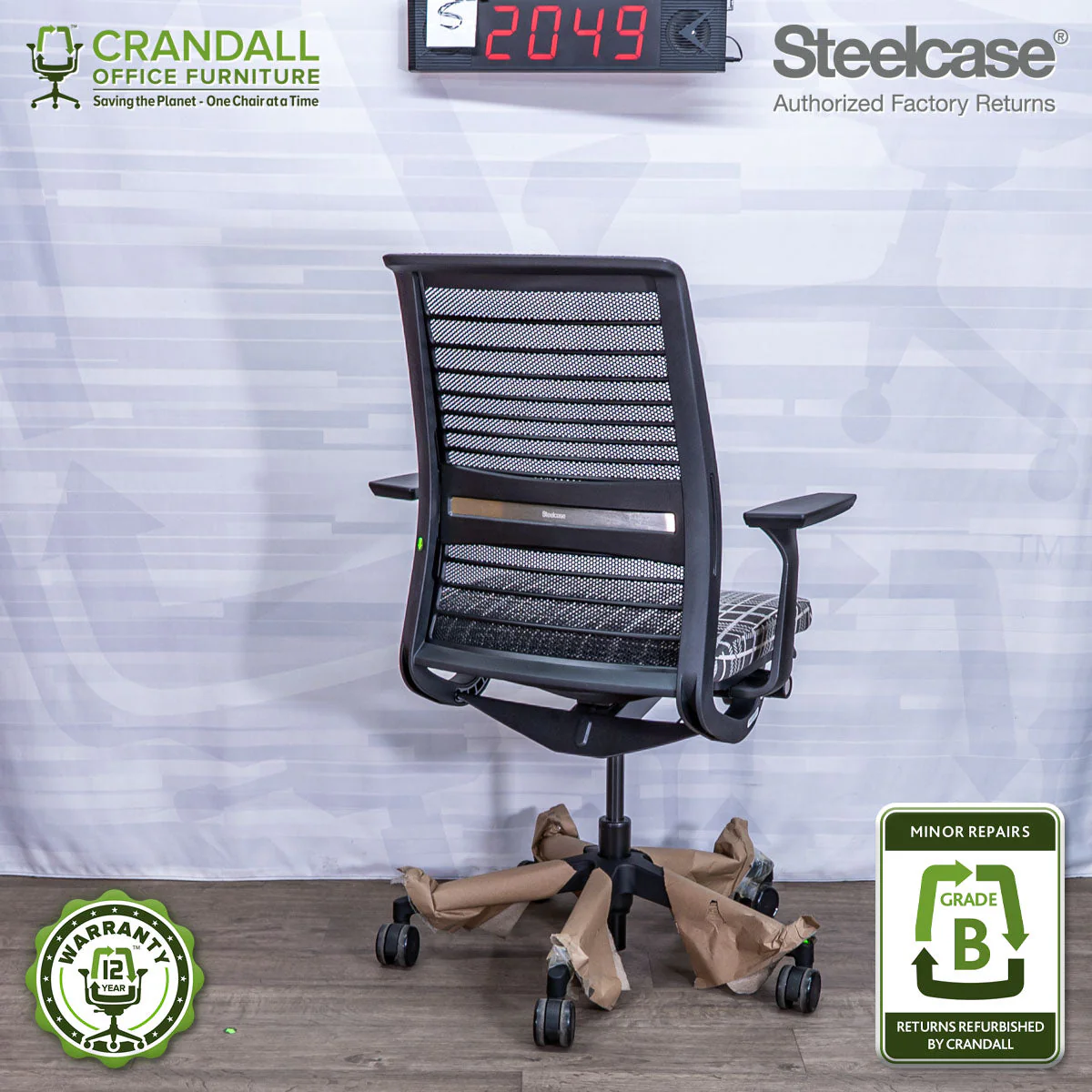 S-2049 - Steelcase V2 Think - Grade B - Image 2