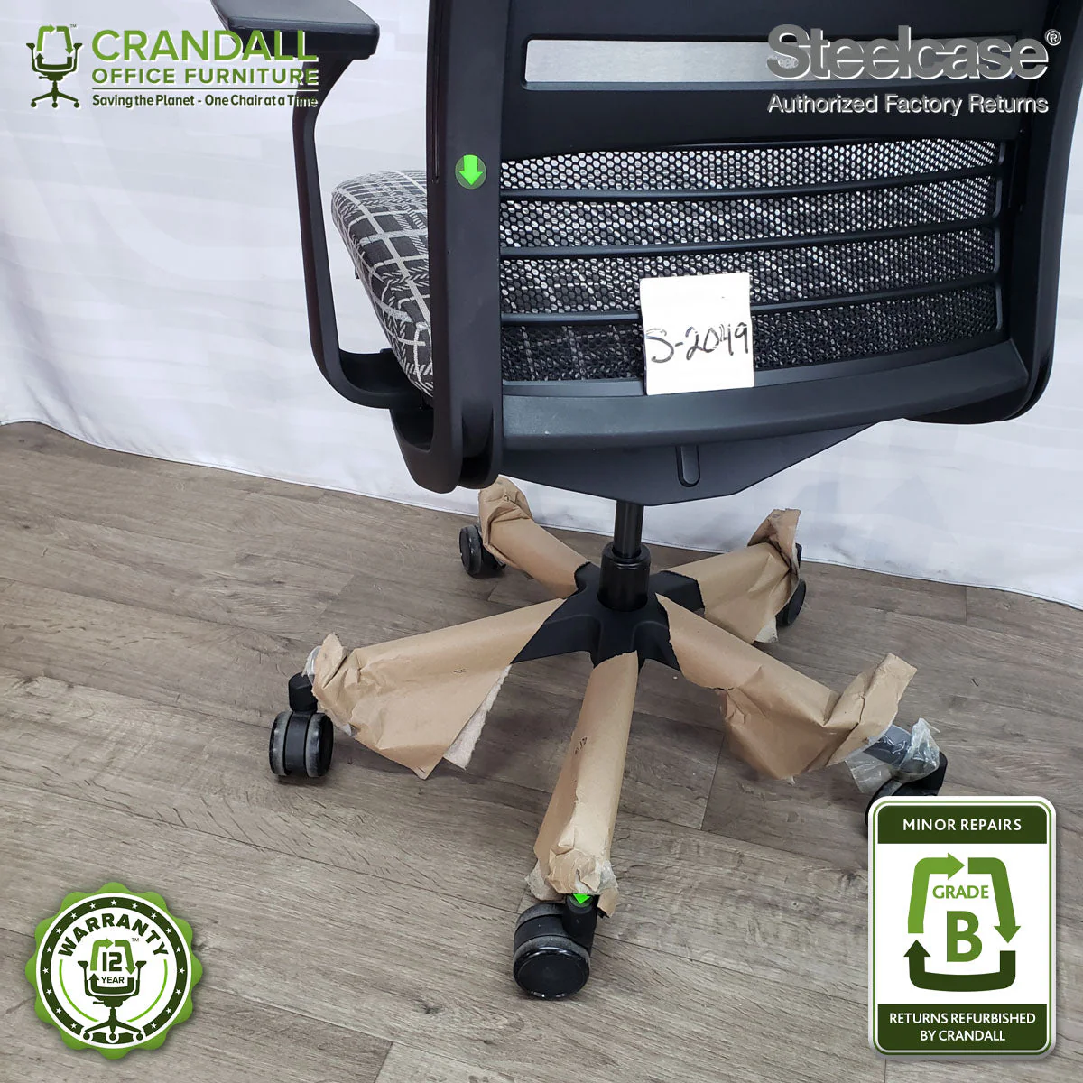 S-2049 - Steelcase V2 Think - Grade B - Image 3