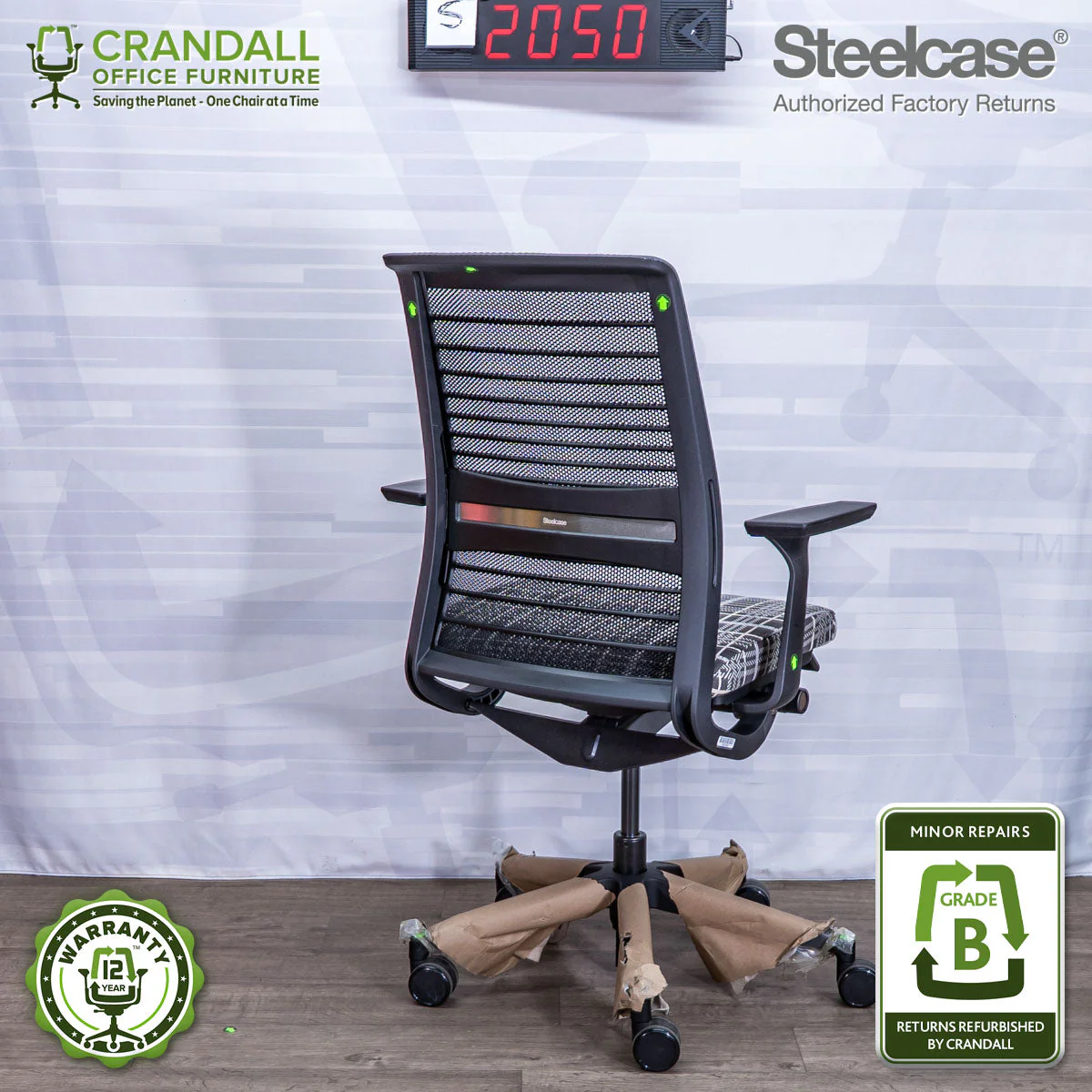 S-2050 - Steelcase V2 Think - Grade B - Image 2