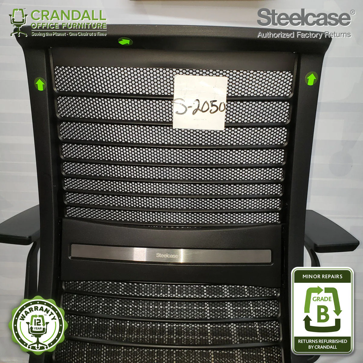 S-2050 - Steelcase V2 Think - Grade B - Image 3