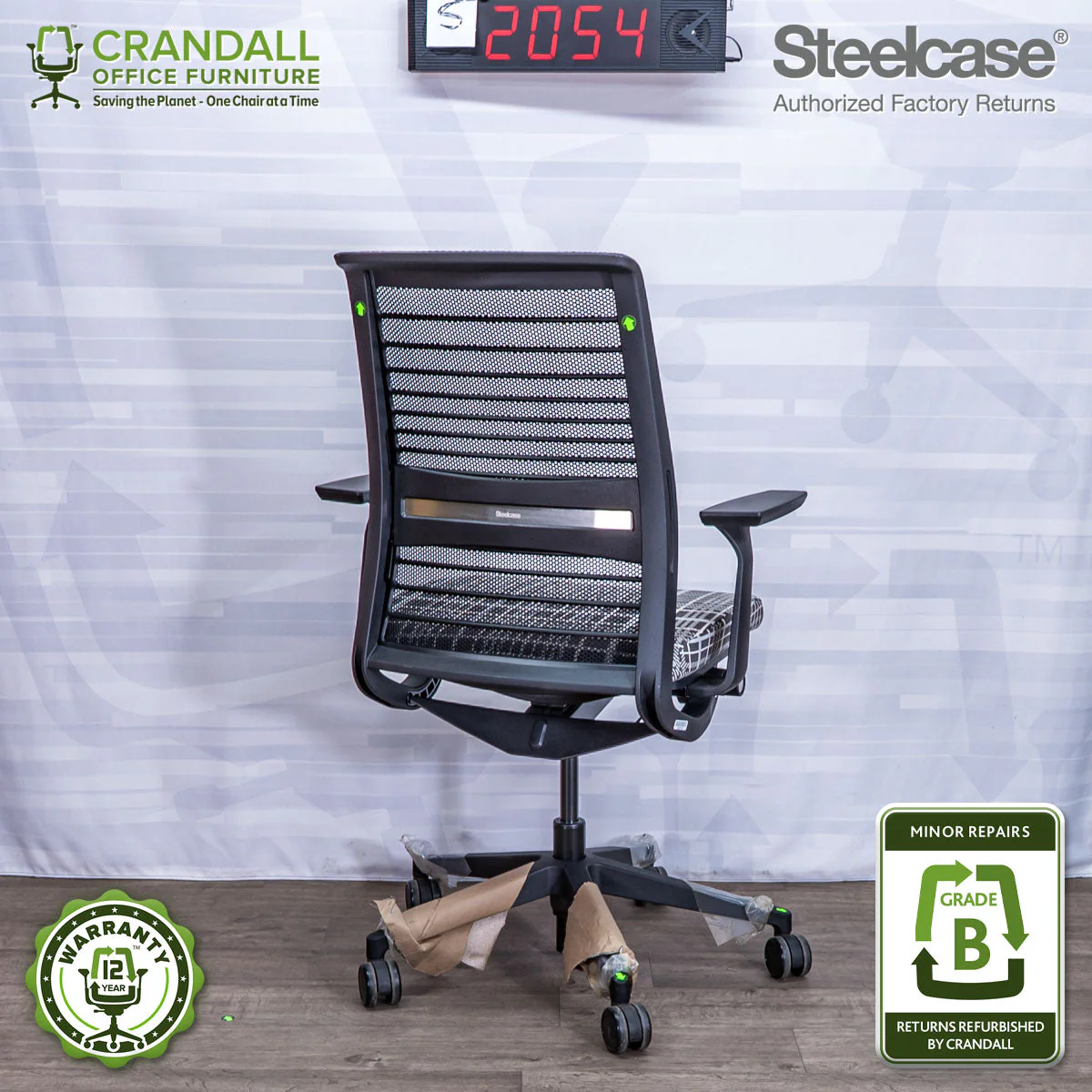 S-2054 - Steelcase V2 Think - Grade B - Image 2