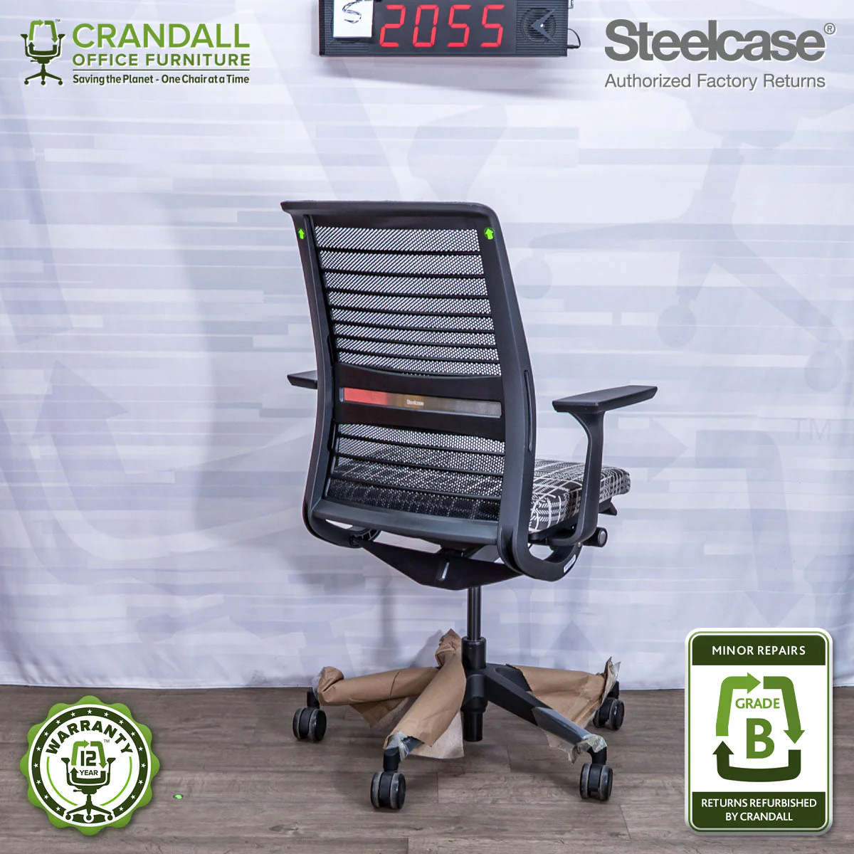 S-2055 - Steelcase V2 Think - Grade B - Image 2