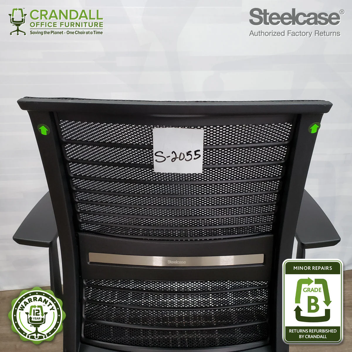 S-2055 - Steelcase V2 Think - Grade B - Image 3