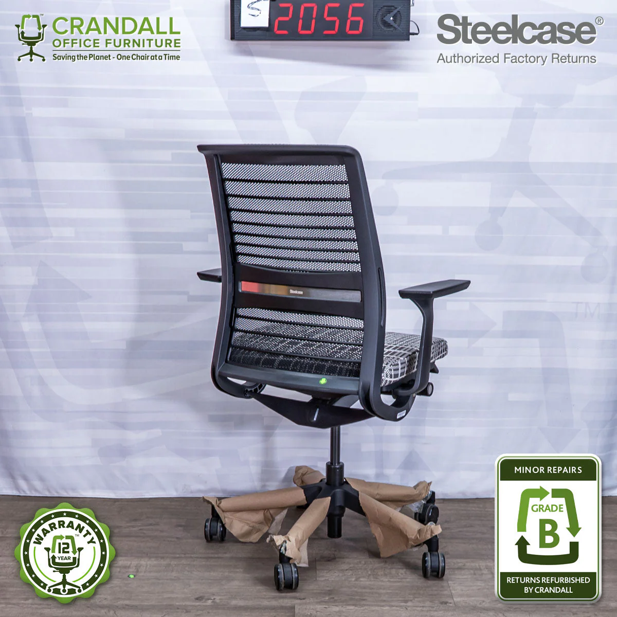 S-2056 - Steelcase V2 Think - Grade B - Image 2