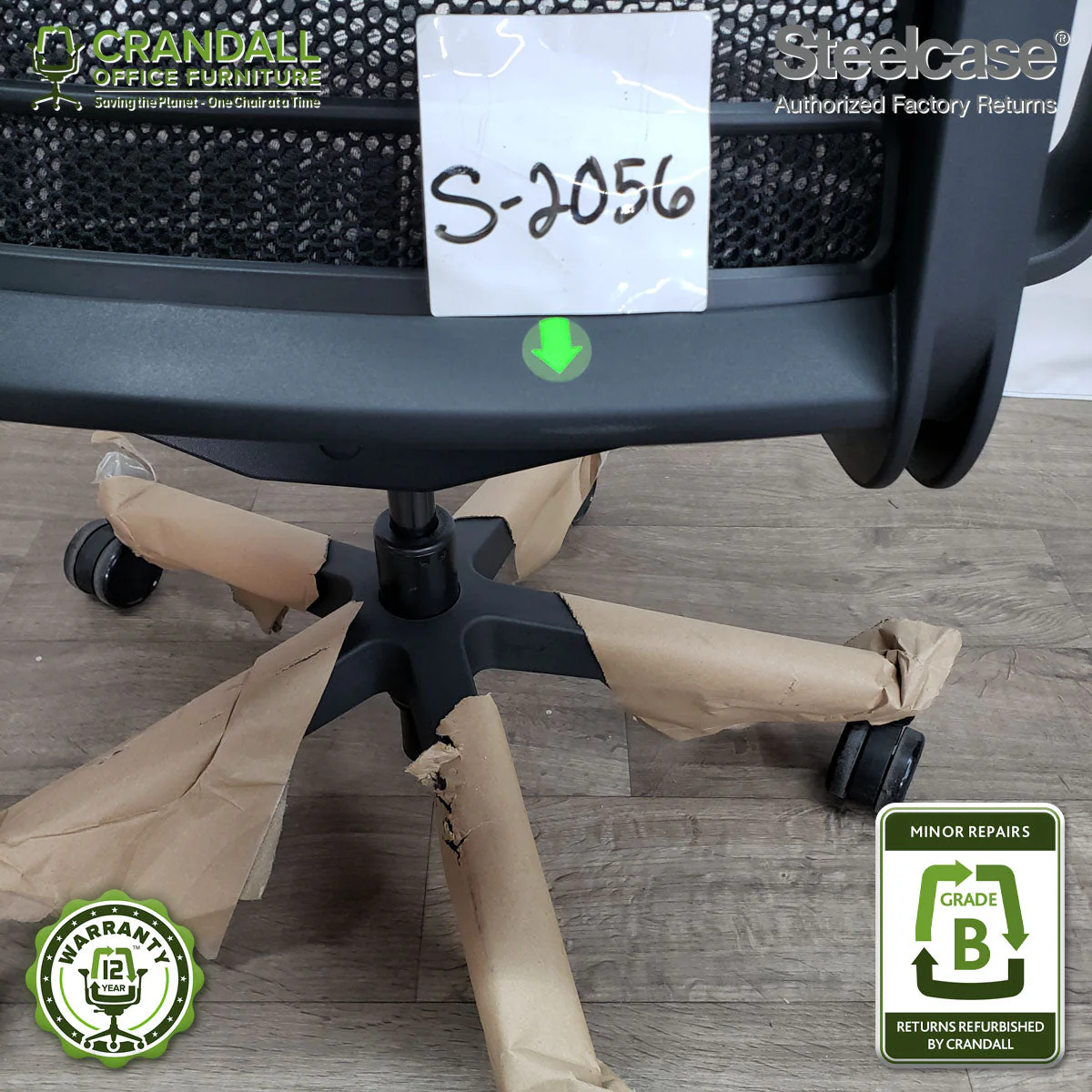 S-2056 - Steelcase V2 Think - Grade B - Image 3