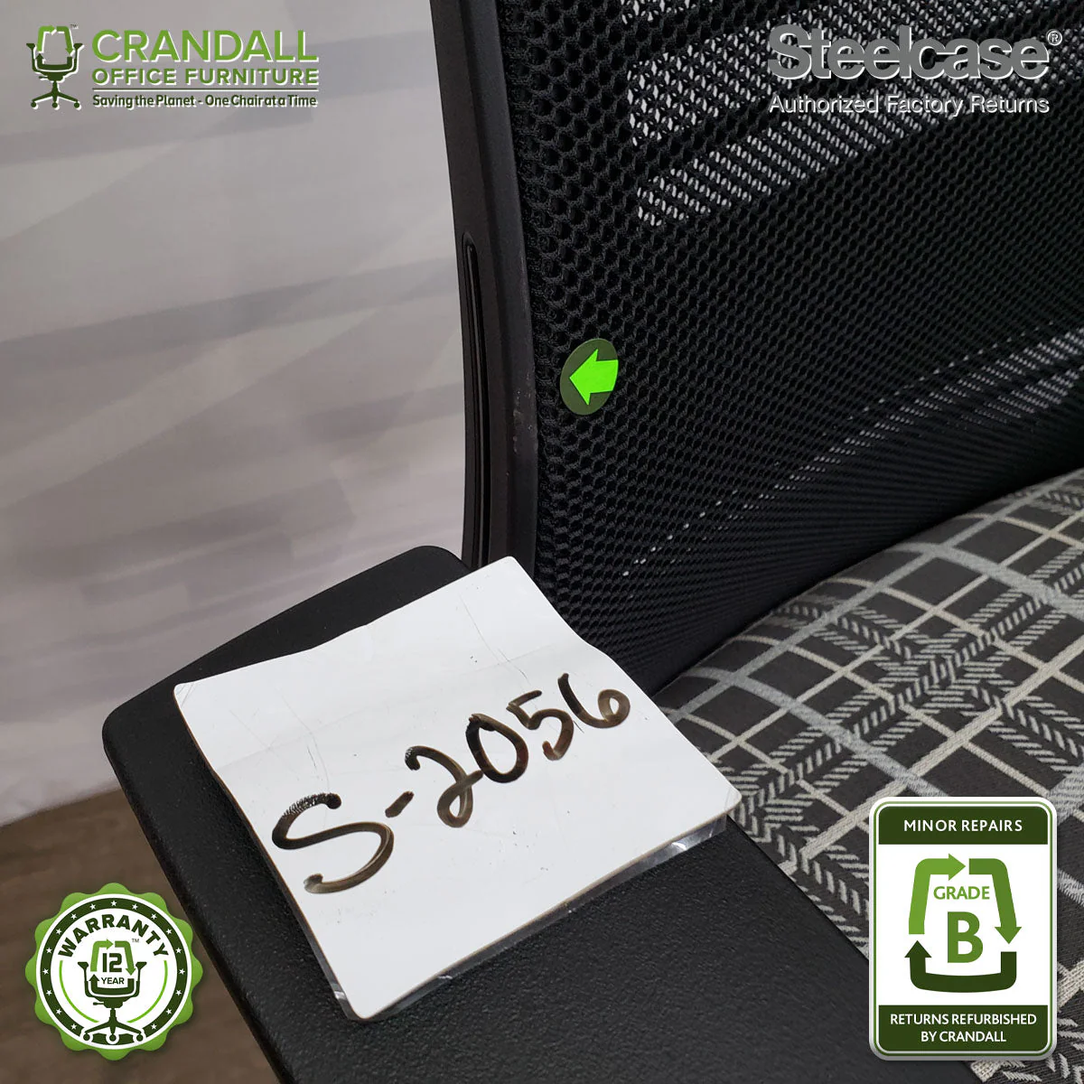 S-2056 - Steelcase V2 Think - Grade B - Image 4