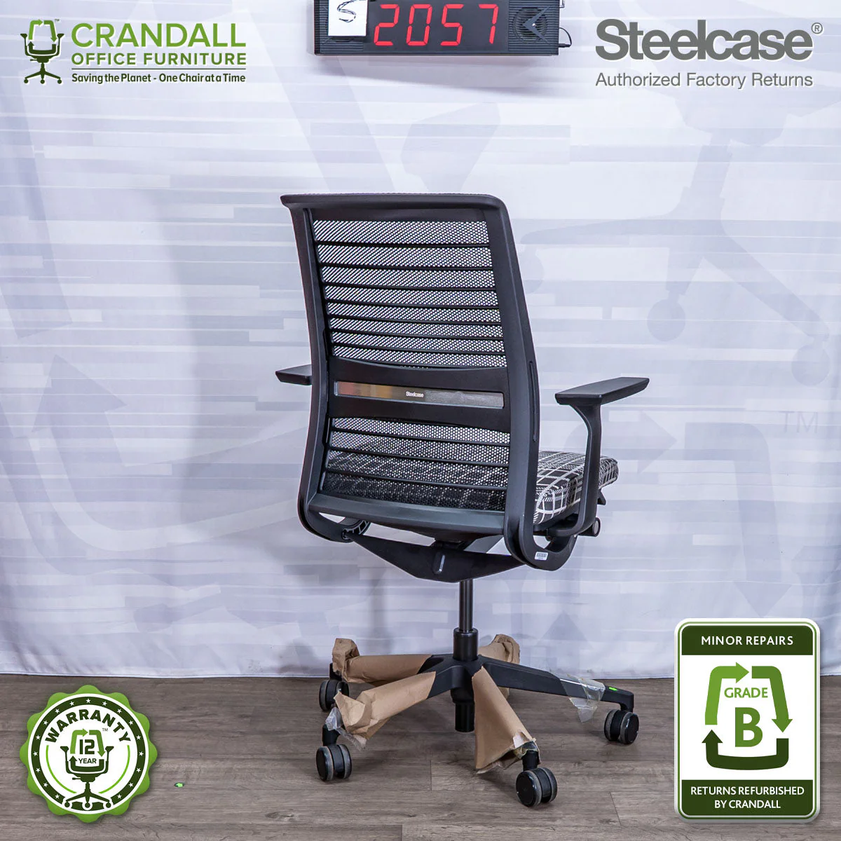 S-2057 - Steelcase V2 Think - Grade B - Image 2