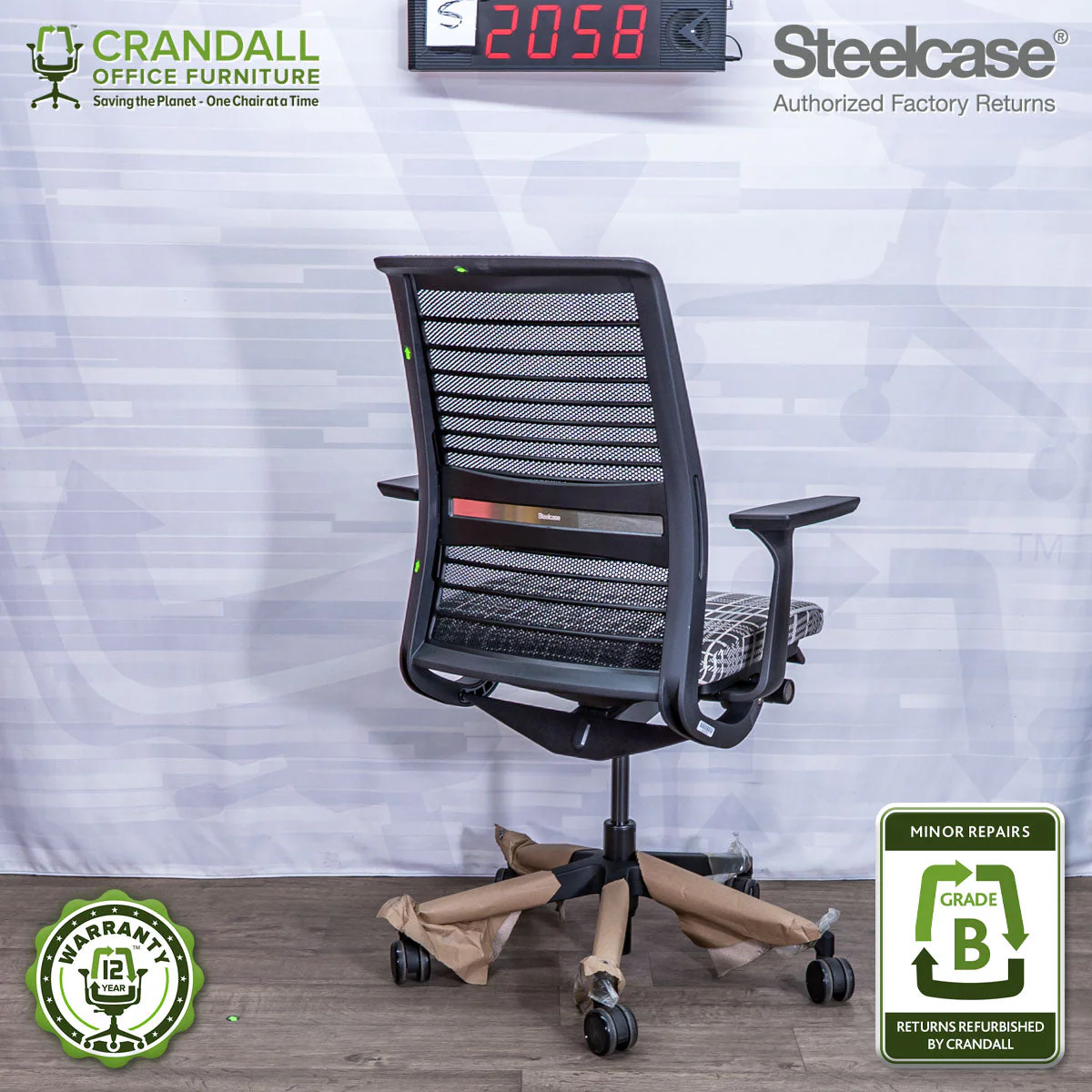 S-2058 - Steelcase V2 Think - Grade B - Image 2