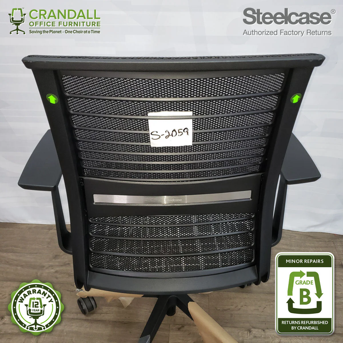 S-2059 - Steelcase V2 Think - Grade B - Image 3