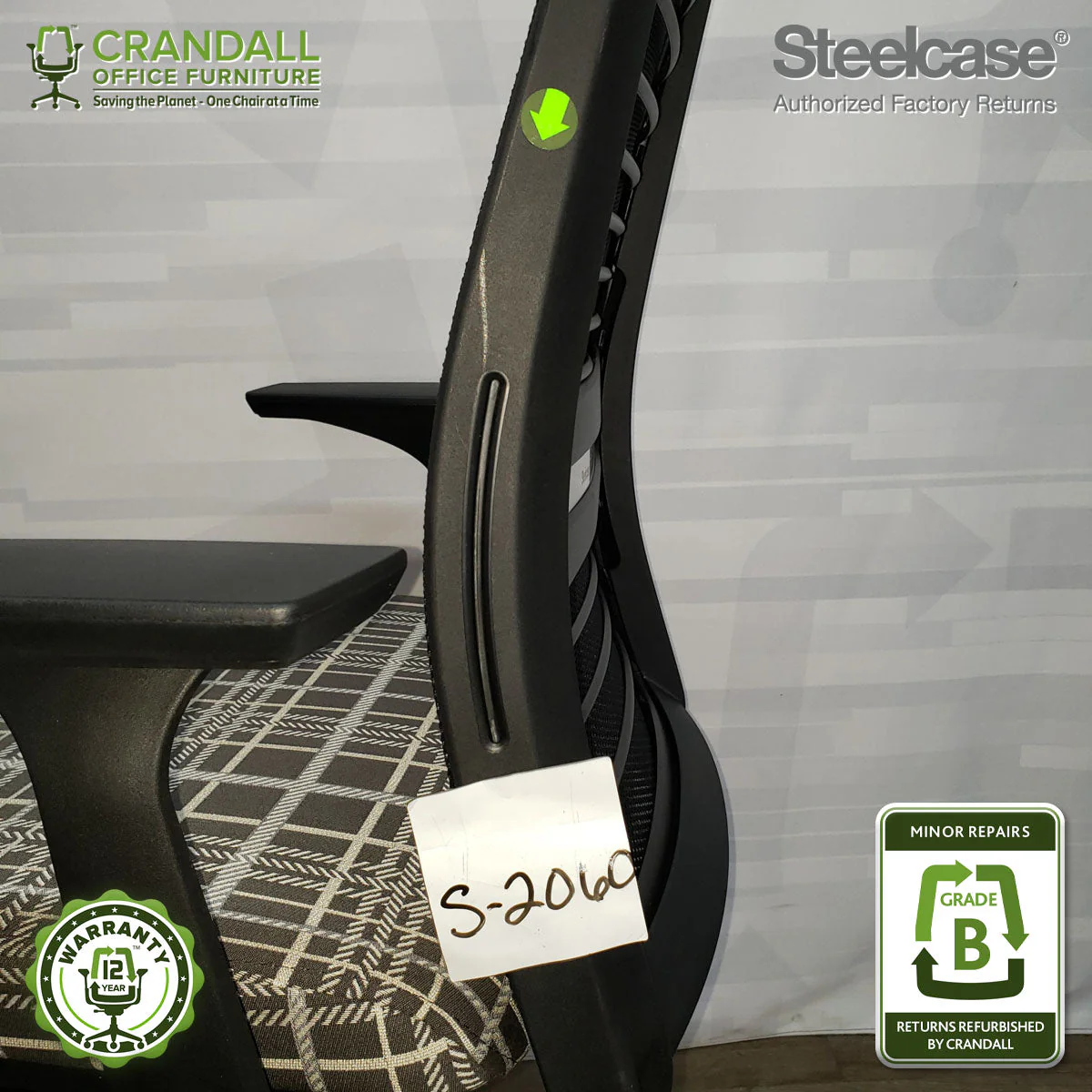 S-2060 - Steelcase V2 Think - Grade B - Image 4