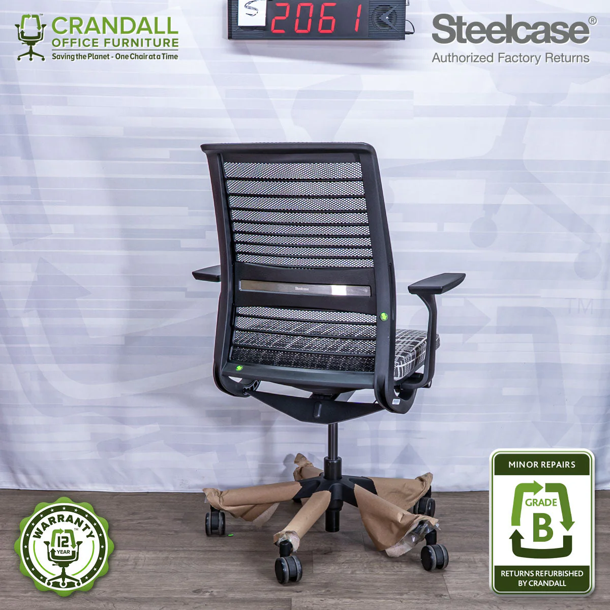 S-2061 - Steelcase V2 Think - Grade B - Image 2