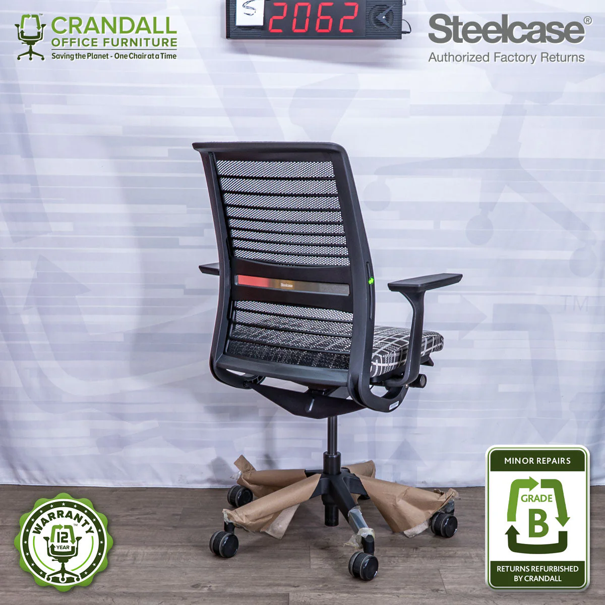 S-2062 - Steelcase V2 Think - Grade B - Image 2