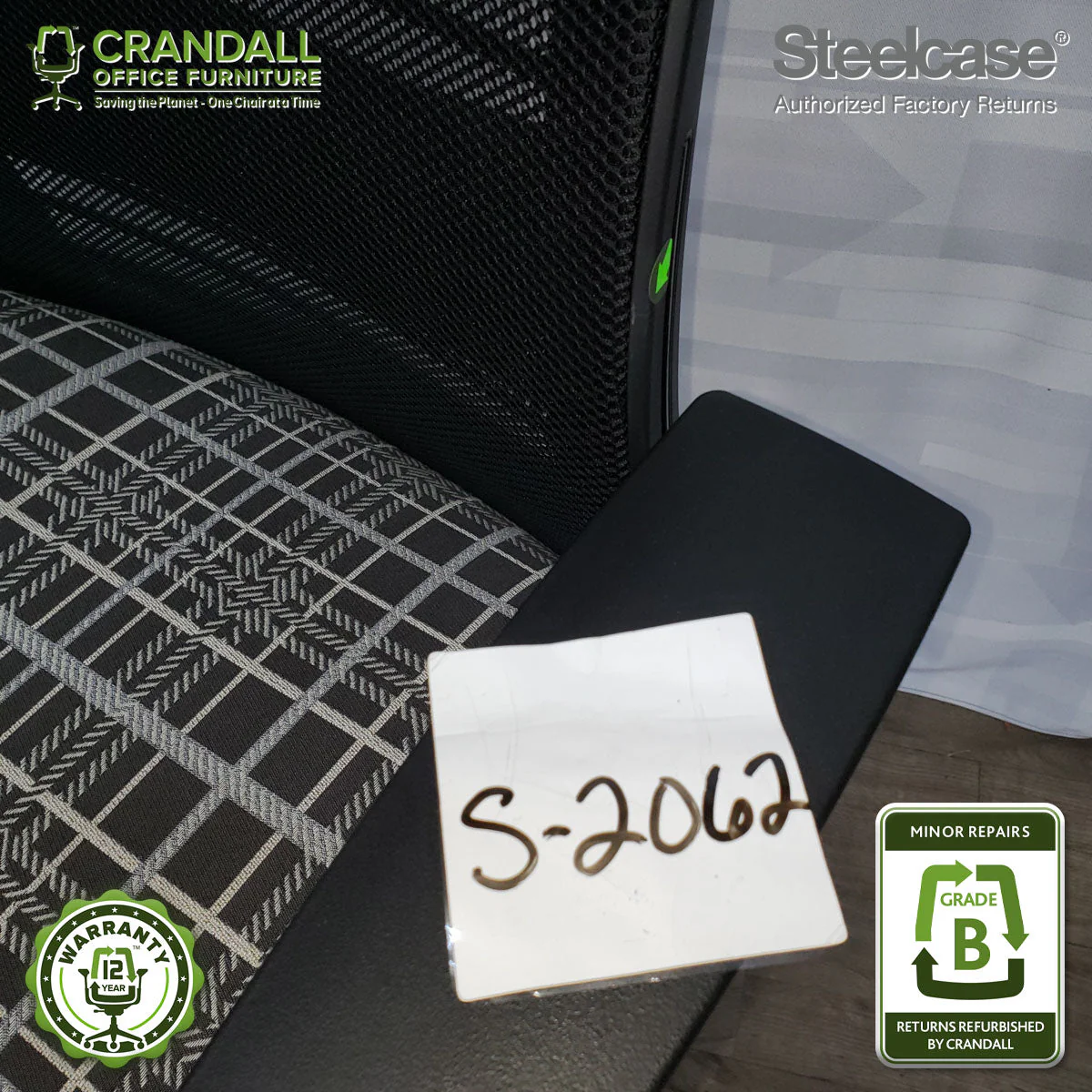 S-2062 - Steelcase V2 Think - Grade B - Image 3