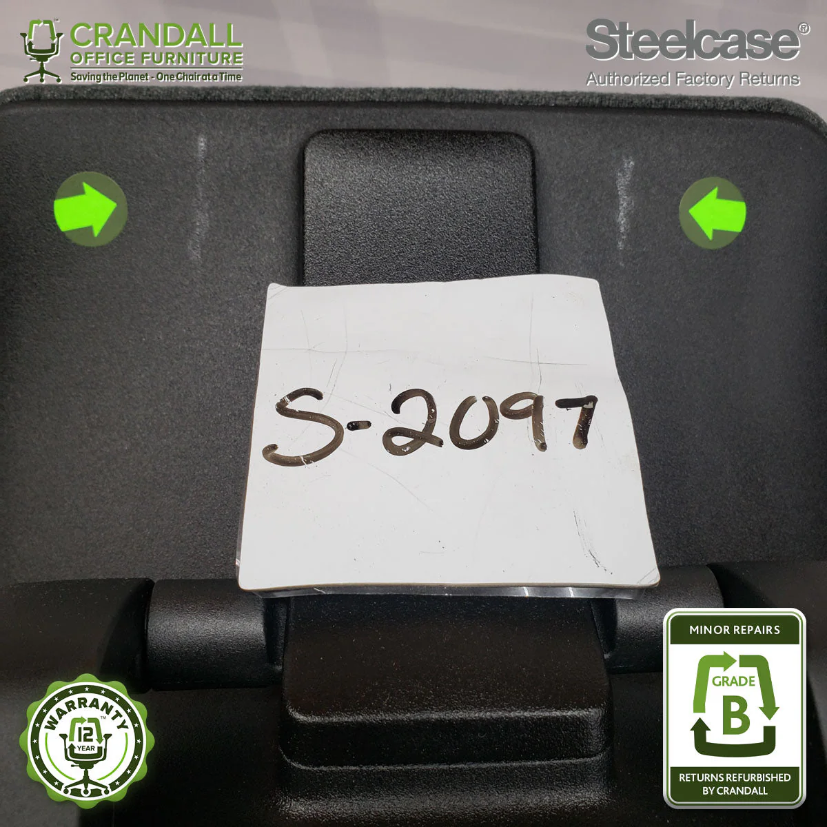 S-2097 - Steelcase Gesture with Headrest - Grade B - Image 3