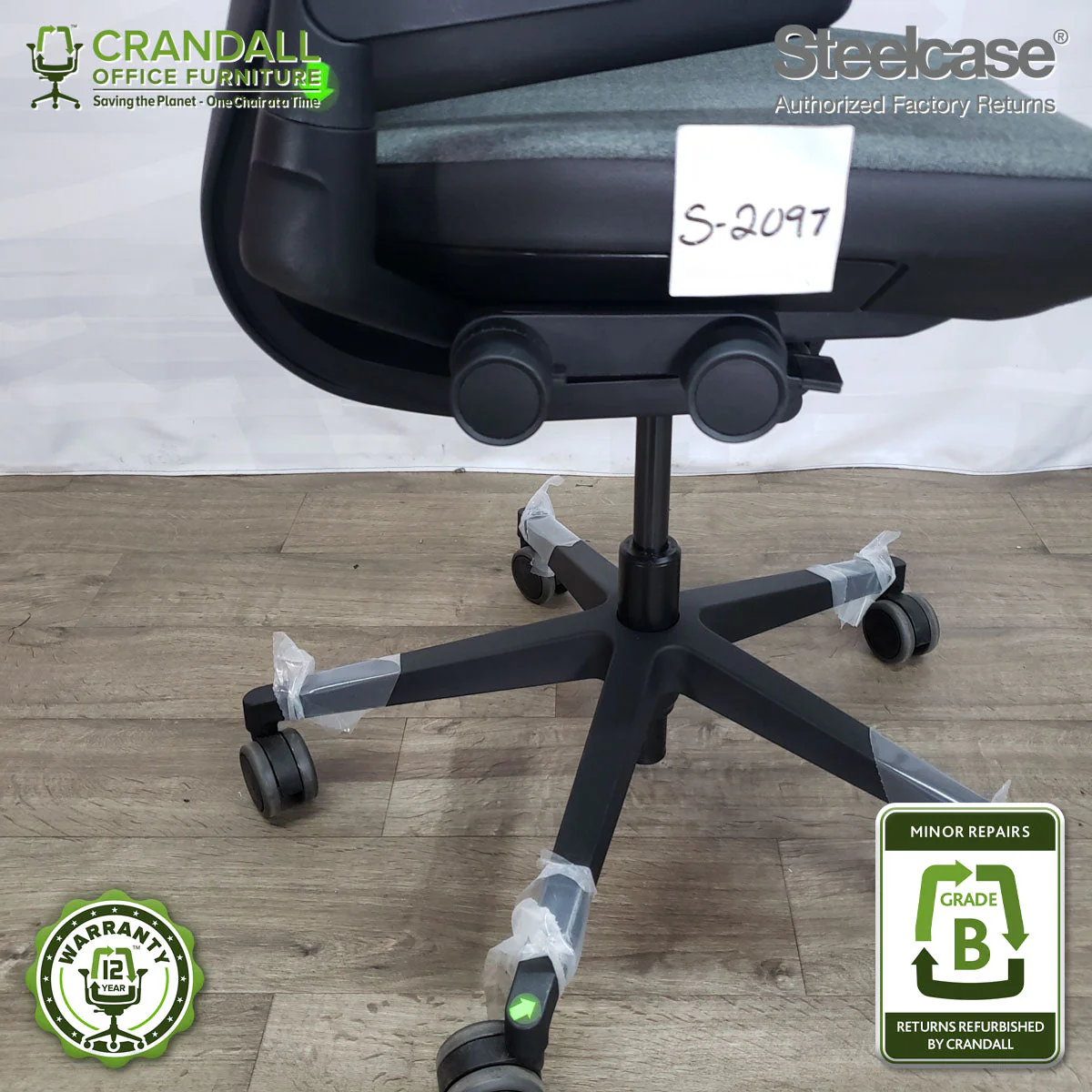 S-2097 - Steelcase Gesture with Headrest - Grade B - Image 4