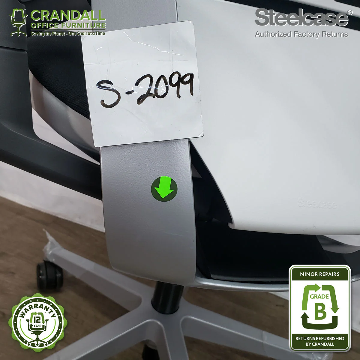 S-2099 - Steelcase Gesture - Grade B - Image 3
