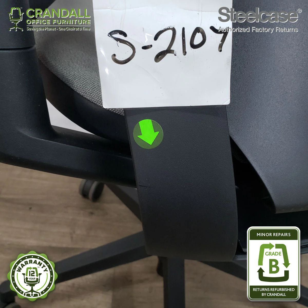 S-2107 - Steelcase Gesture - Grade B - Image 3