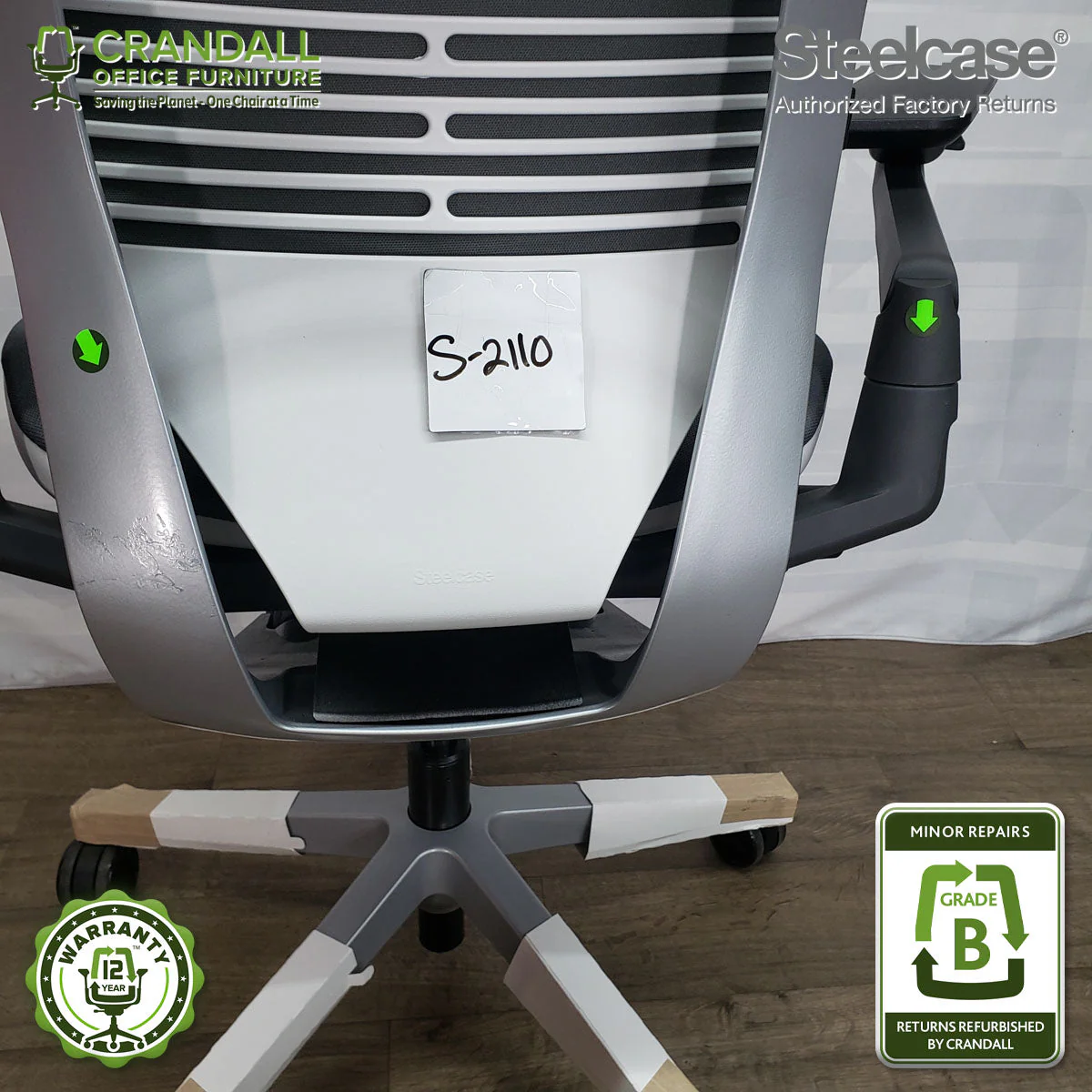 S-2110 - Steelcase Gesture - Grade B - Image 3