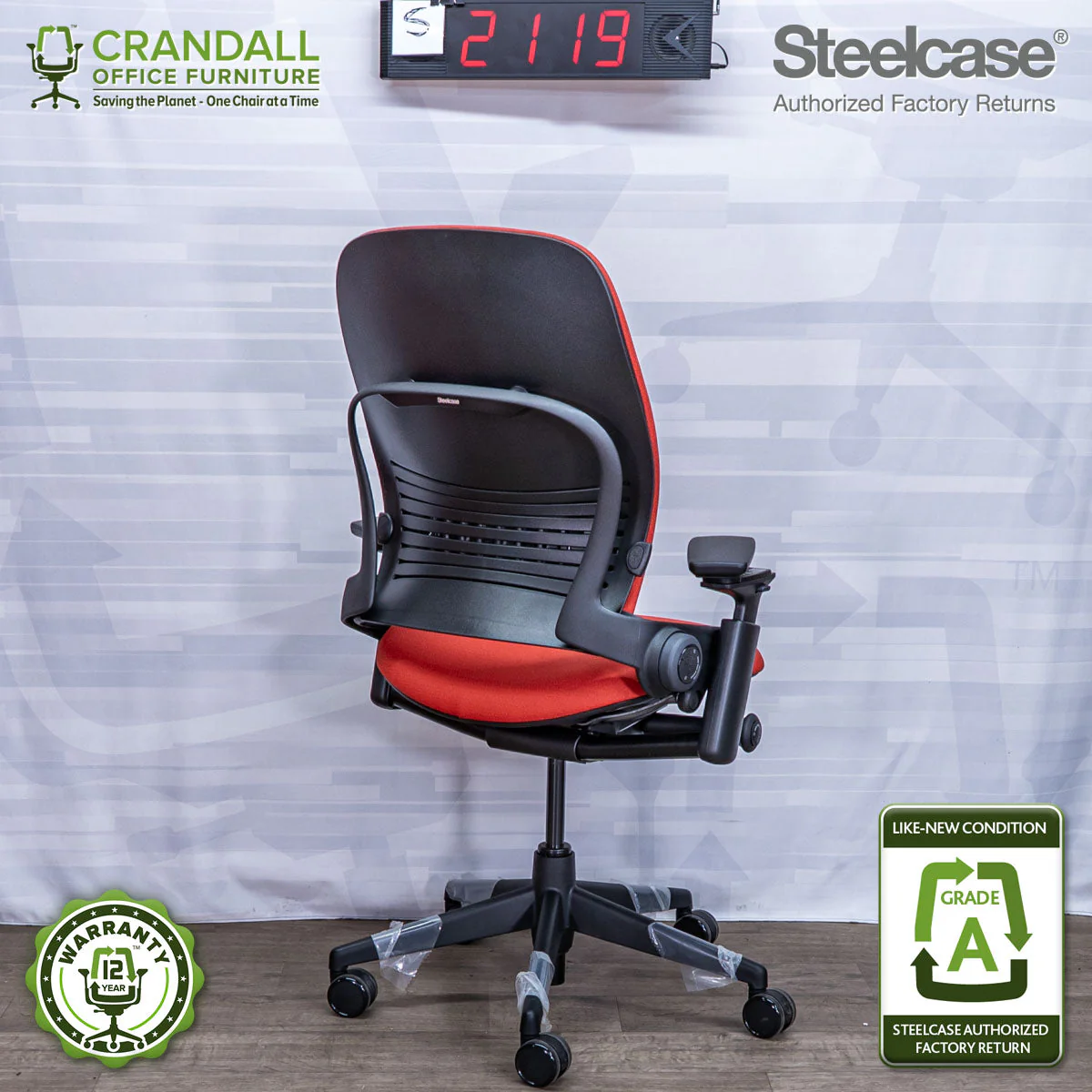 S-2119 - Steelcase V2 Leap - Grade A - Image 2