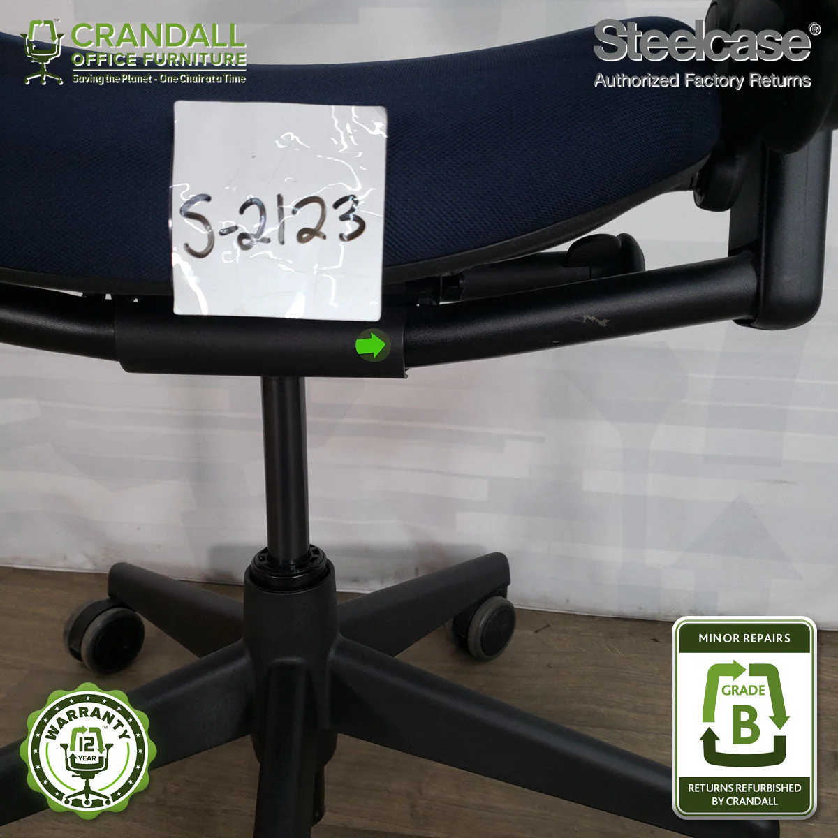 S-2123 - Steelcase V2 Leap - Grade B - Image 4