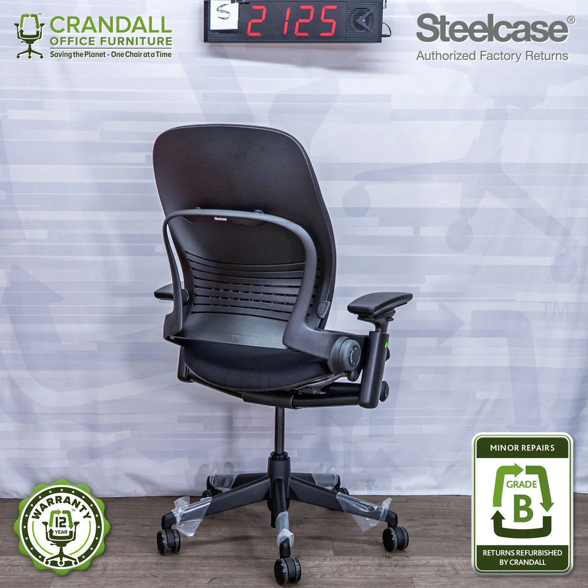S-2125 - Steelcase V2 Leap - Grade B - Image 2