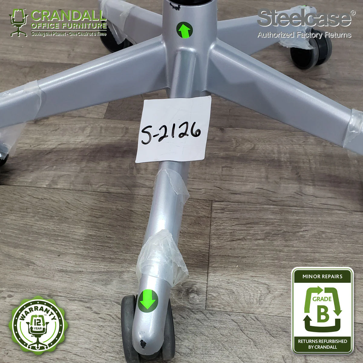 S-2126 - Steelcase V2 Leap - Grade B - Image 3
