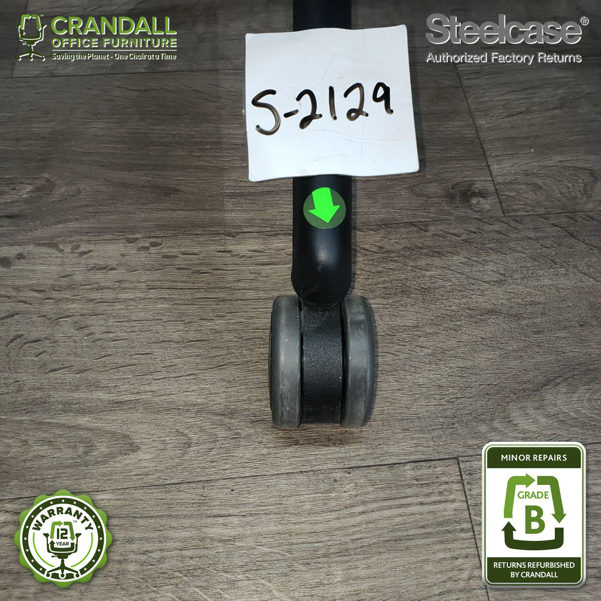 S-2129 - Steelcase V2 Leap - Grade B - Image 3