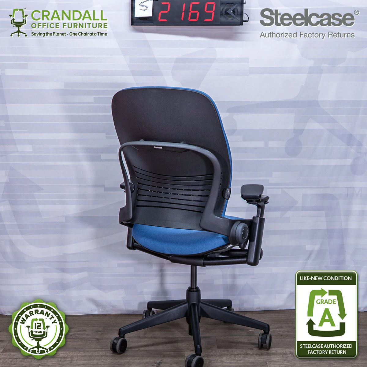 S-2169 - Steelcase V2 Leap - Grade A - Image 2