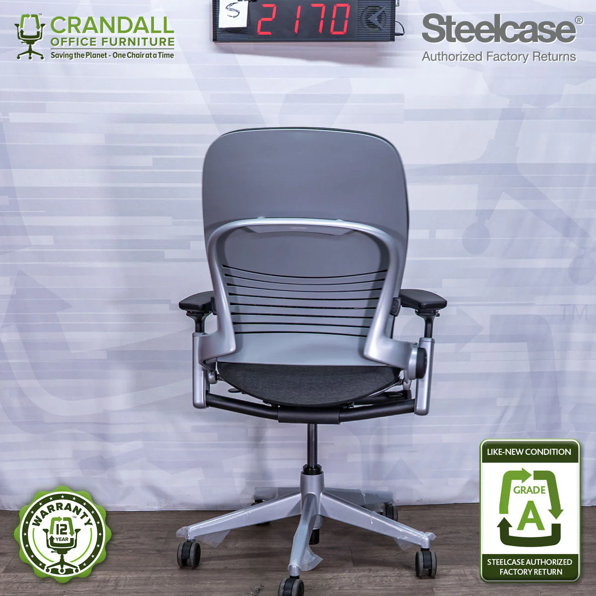 S-2170 - Steelcase V2 Leap - Grade A - Image 2