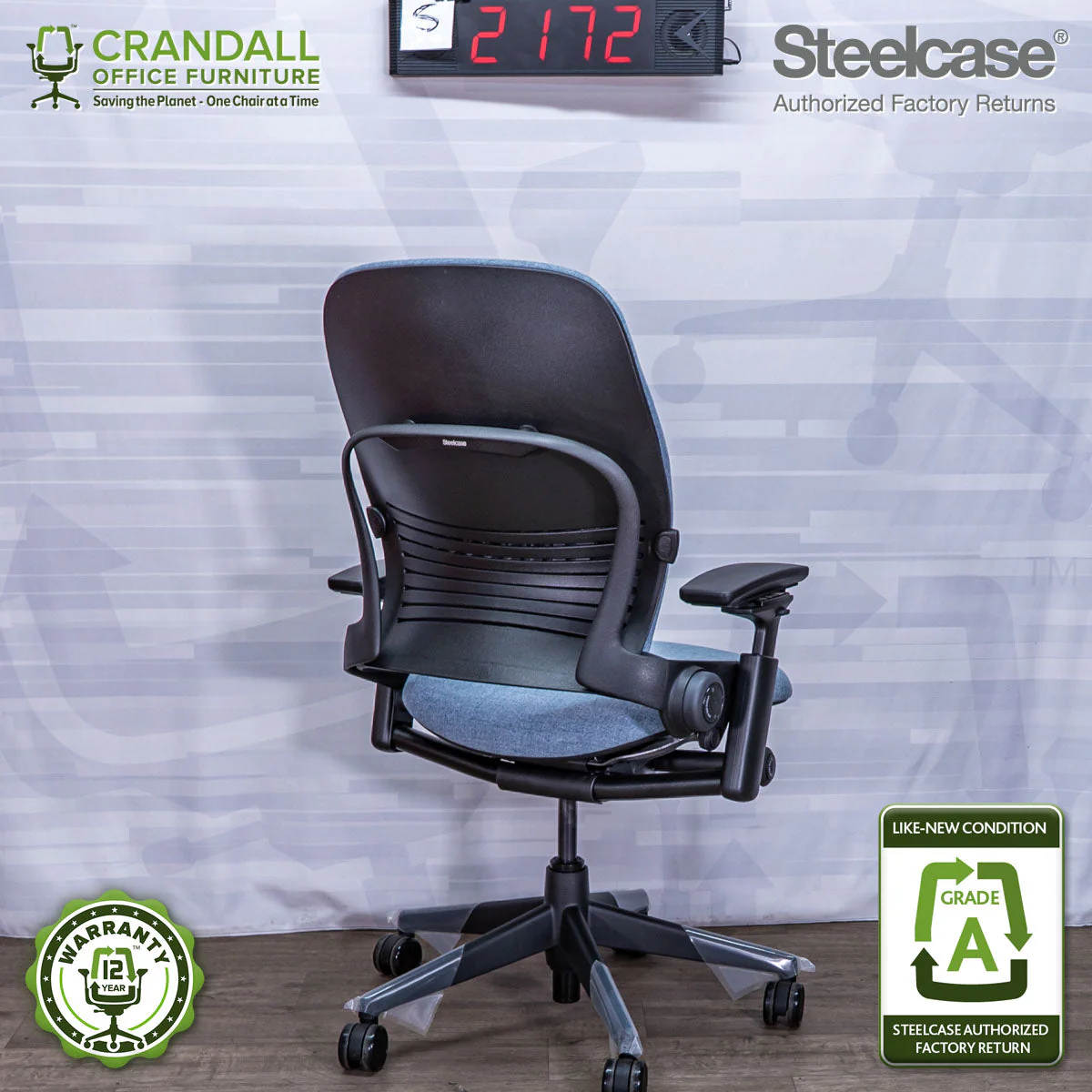S-2172 - Steelcase V2 Leap - Grade A - Image 2