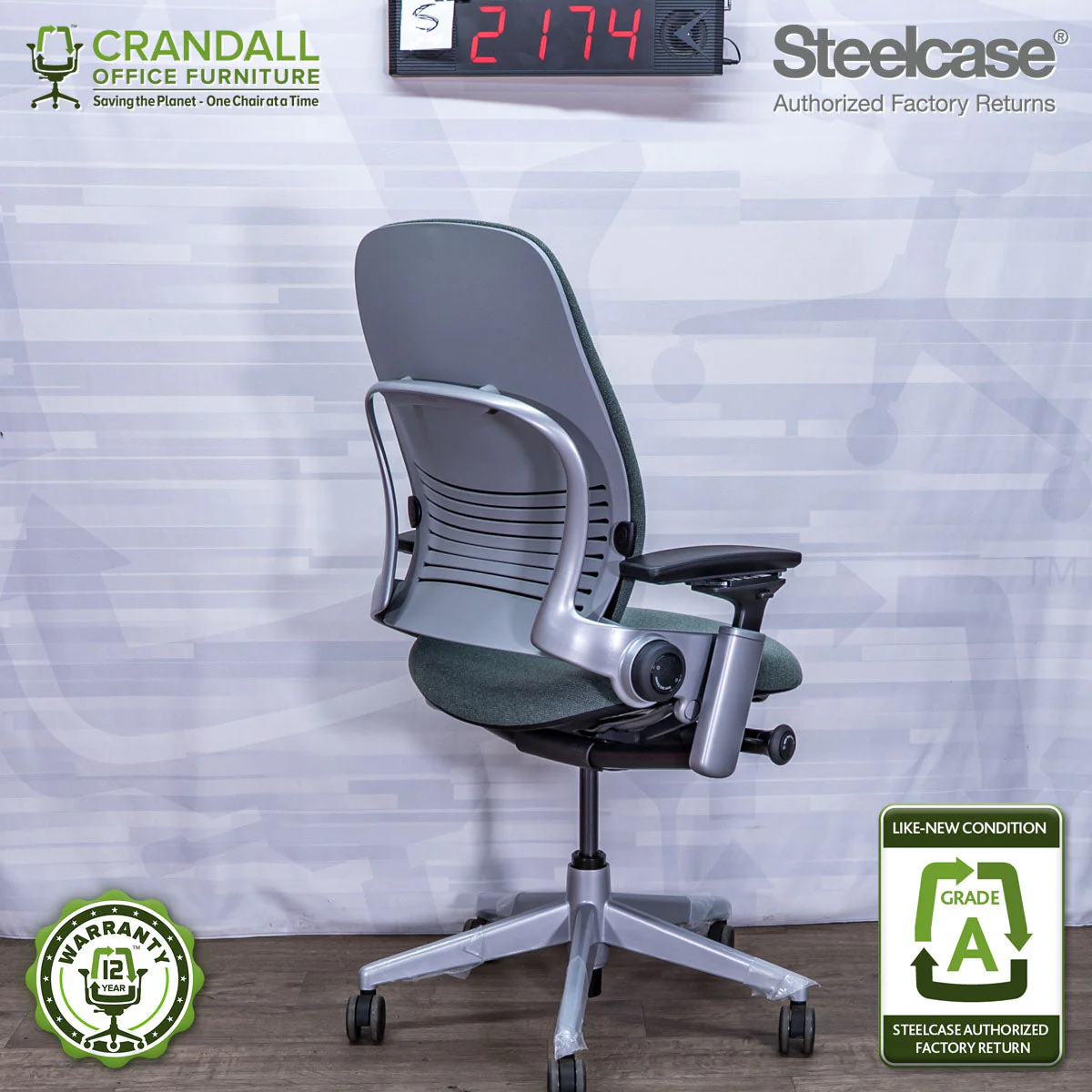 S-2174 - Steelcase V2 Leap - Grade A - Image 2