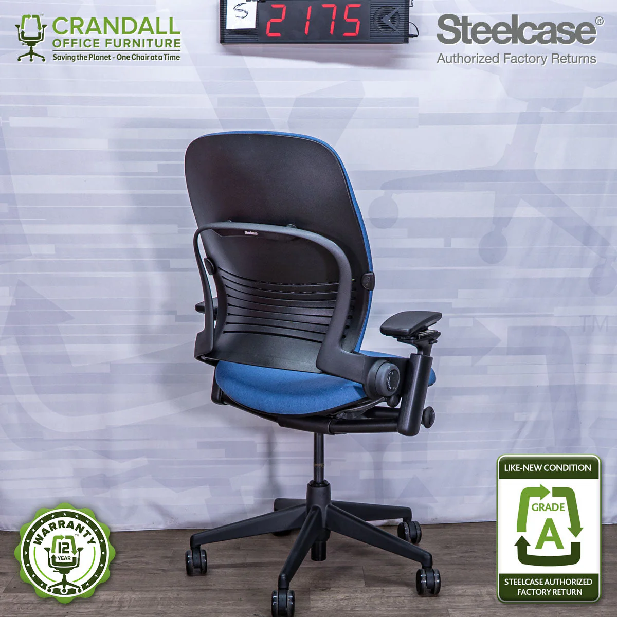 S-2175 - Steelcase V2 Leap - Grade A - Image 2