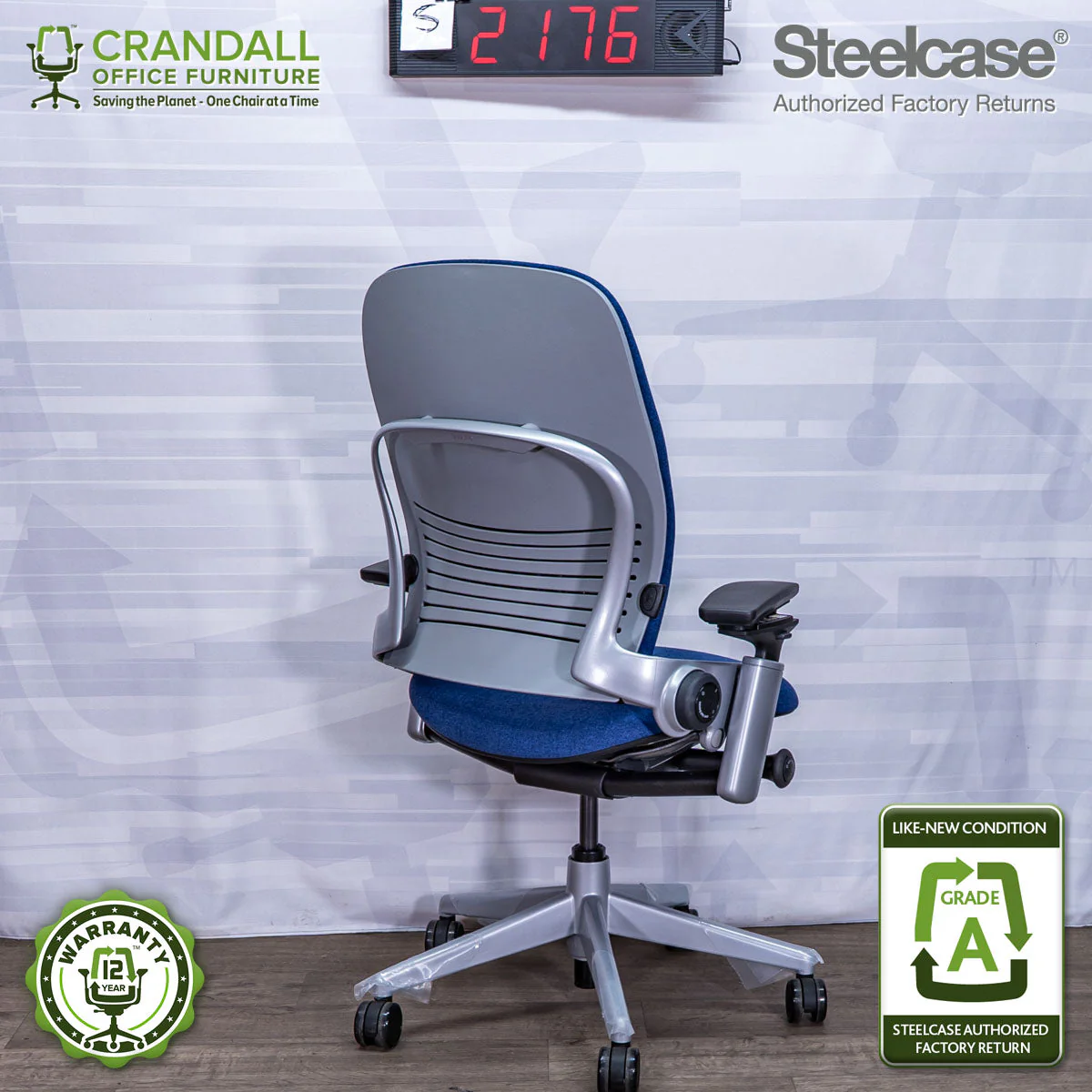S-2176 - Steelcase V2 Leap - Grade A - Image 2